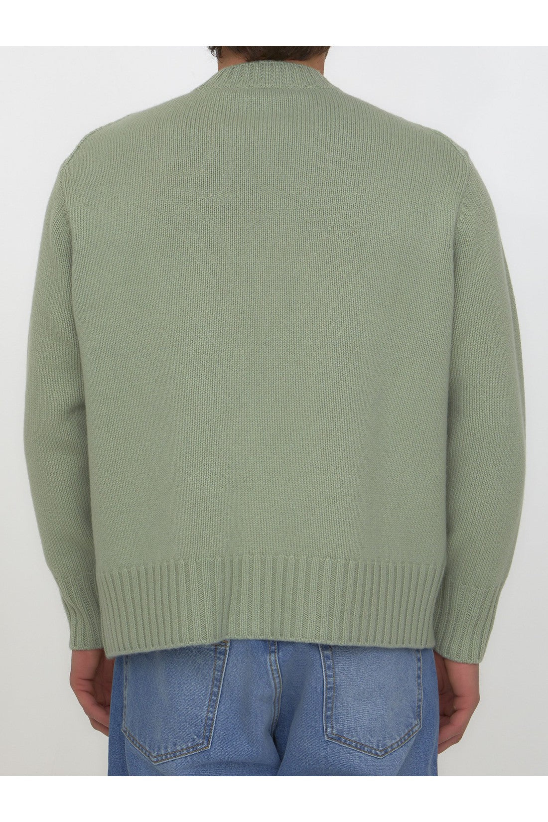Green cashmere sweater