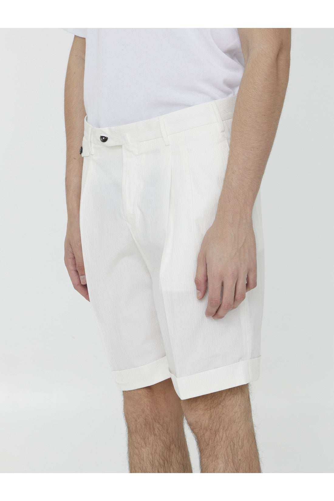 Seersucker bermuda shorts