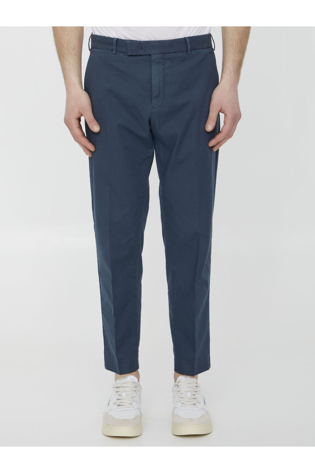Blue cotton trousers