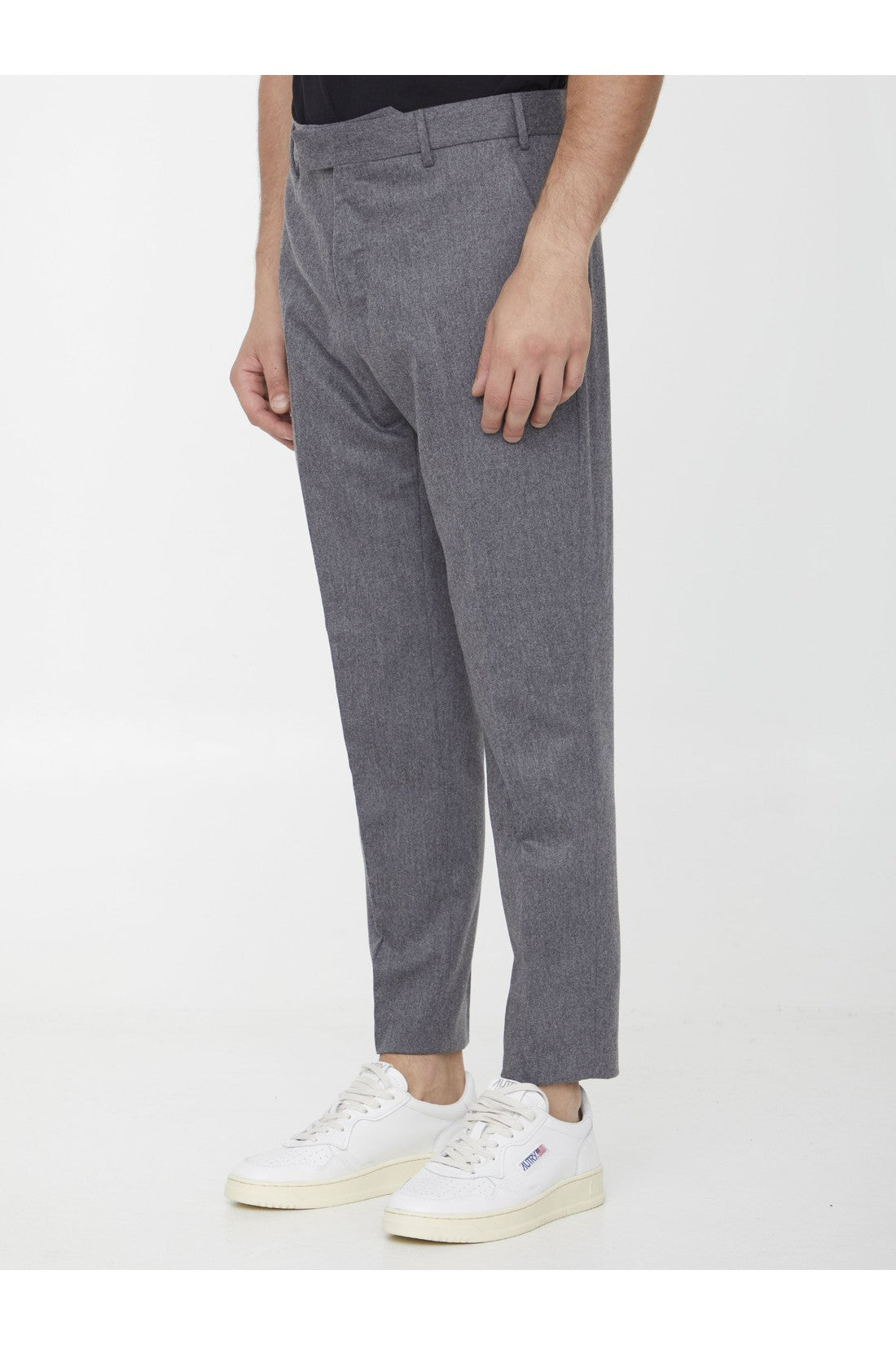 Grey wool trousers