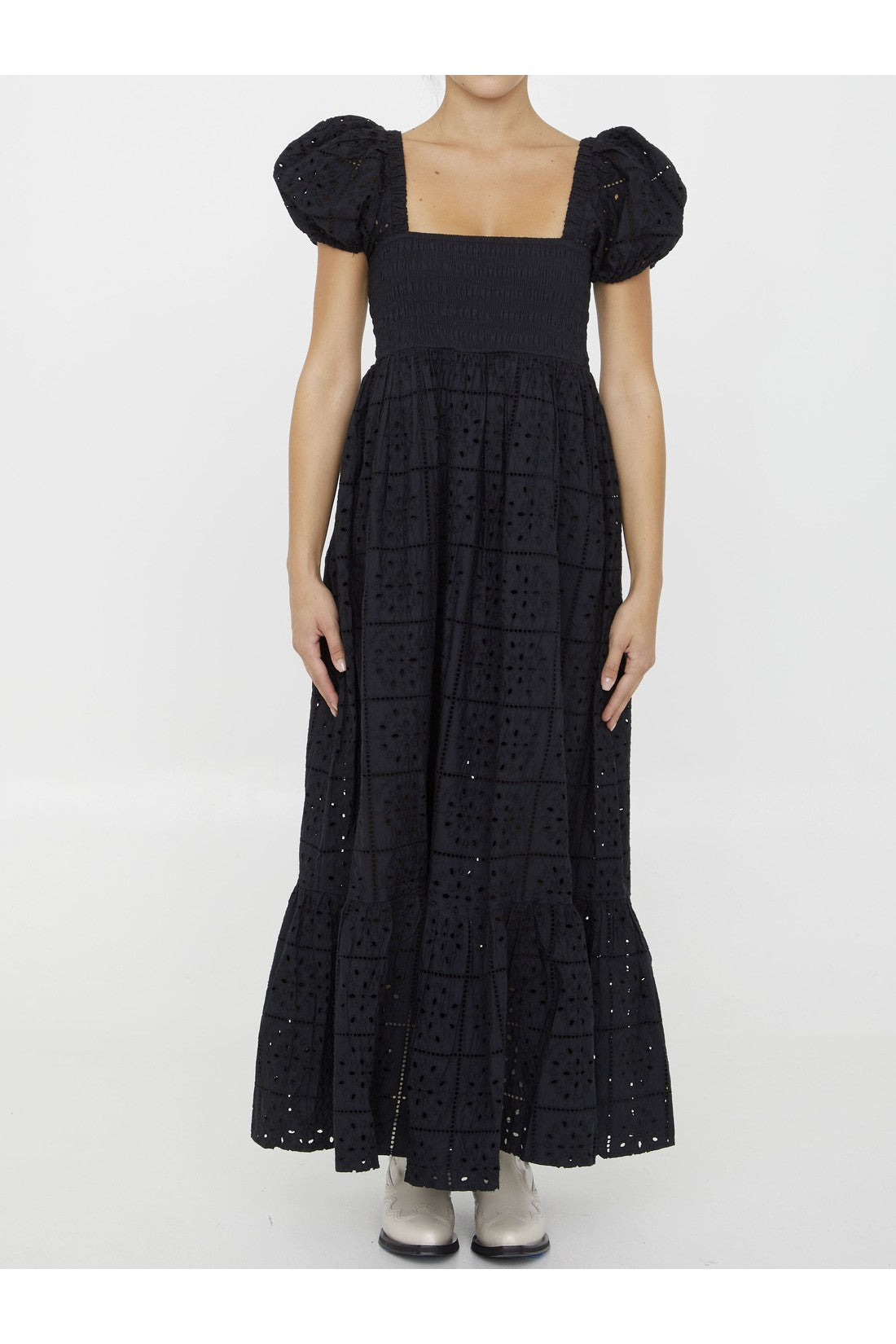 Broderie anglaise maxi dress