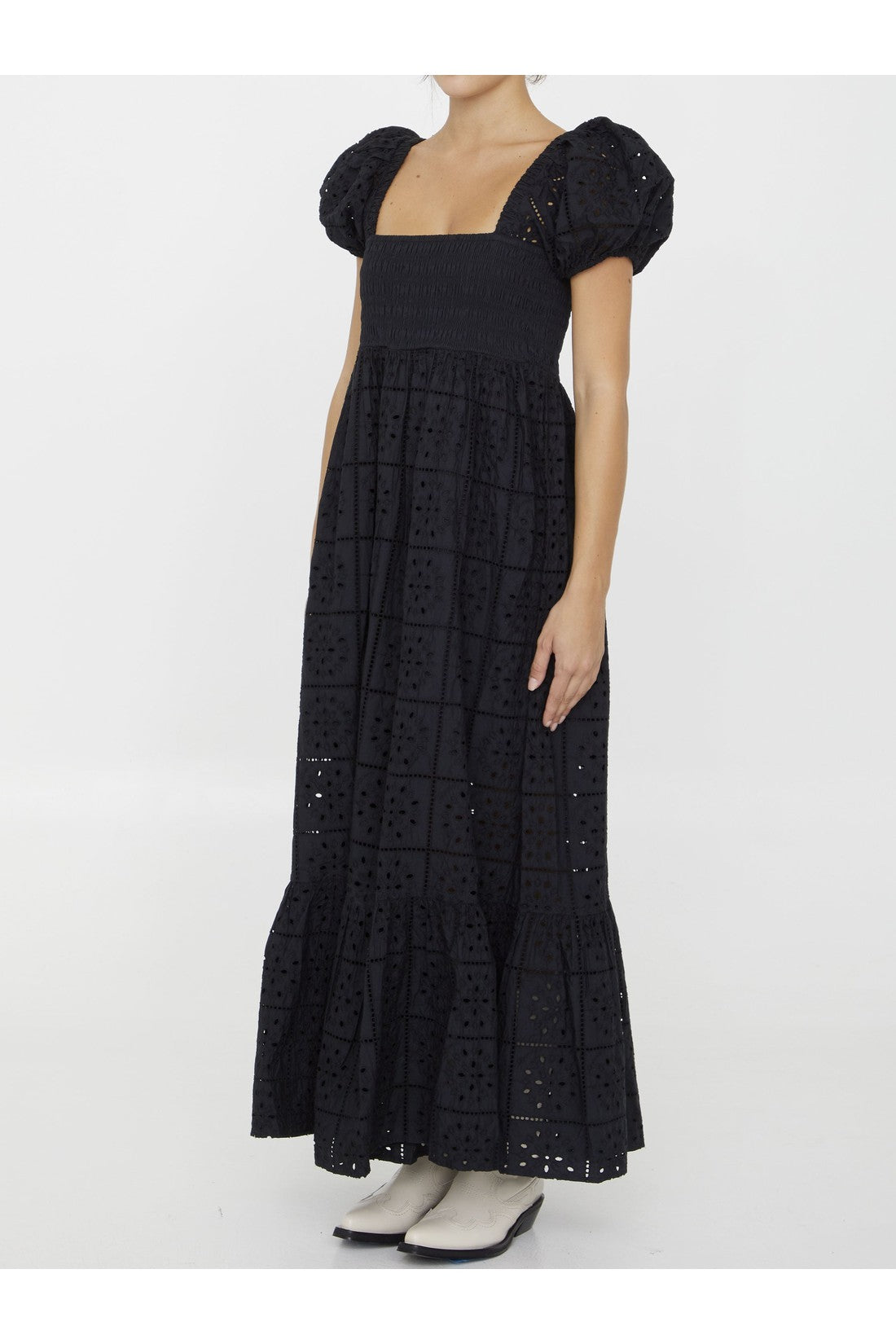 Broderie anglaise maxi dress