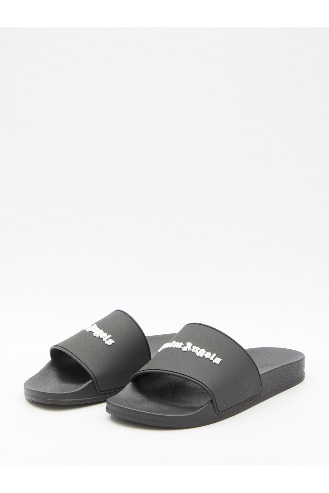 Monogram rubber slide sandals