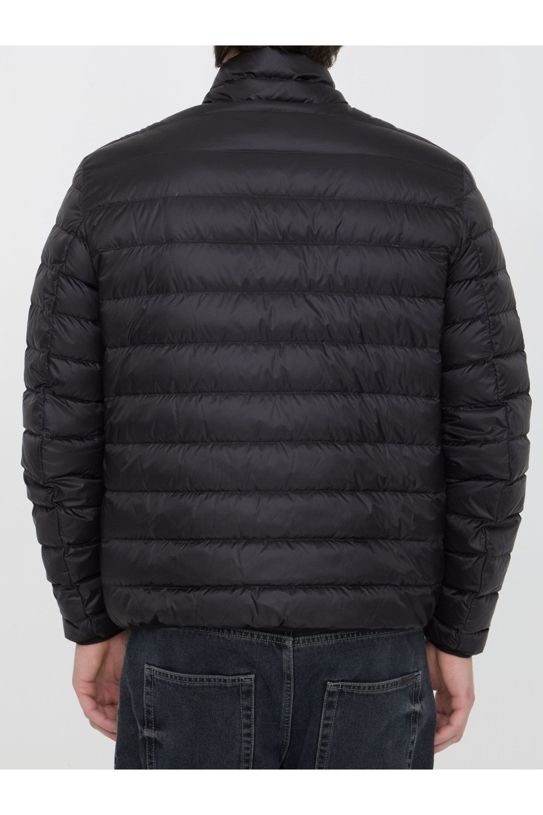 Short down jacket with logo
