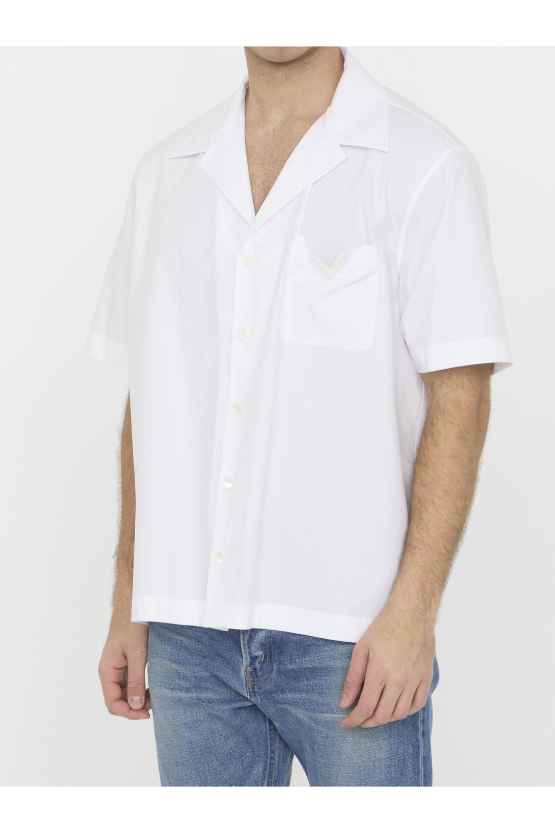 Shirt with V Detail