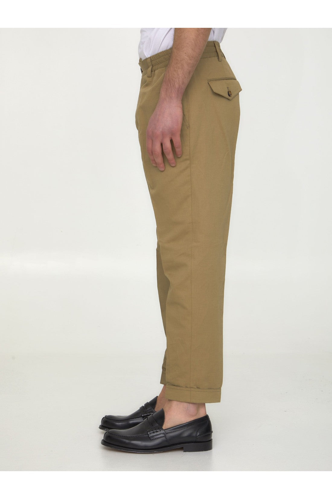 Cotton and linen trousers