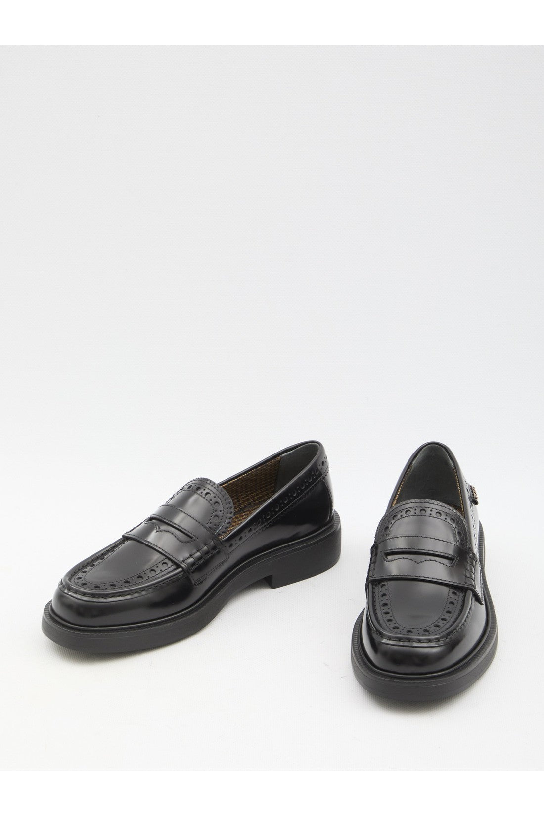 Leather loafers