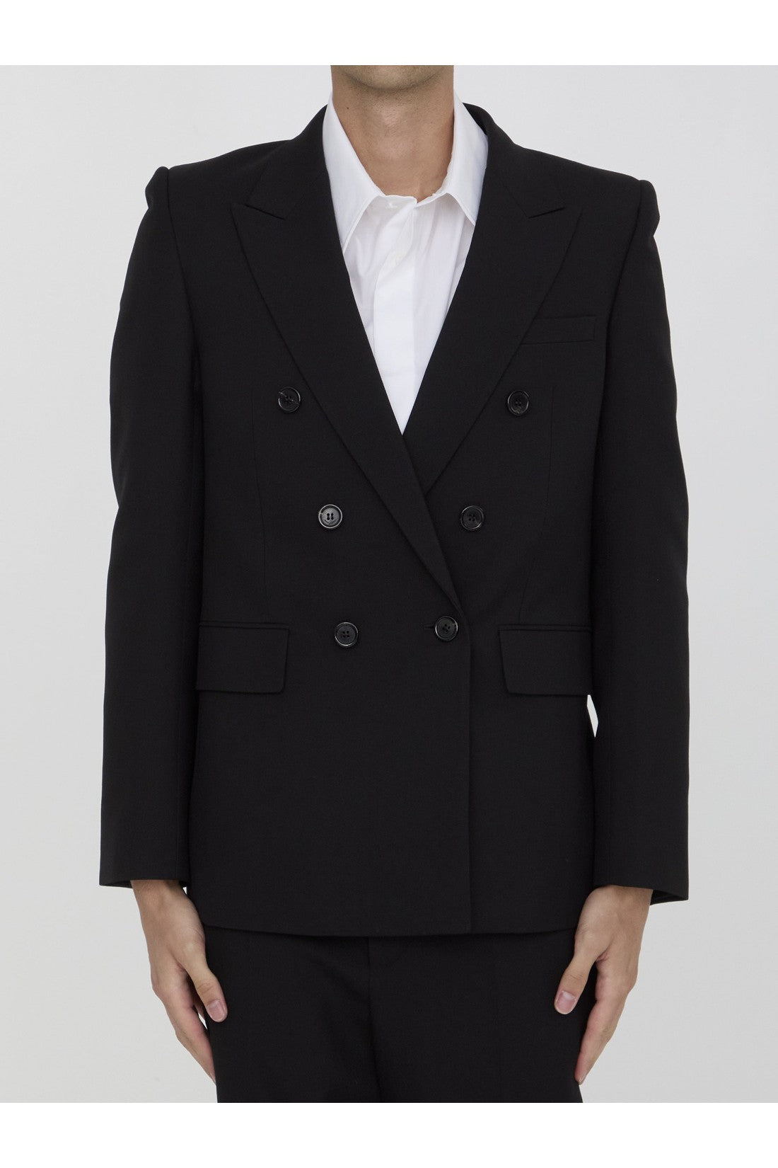 Wool gabardine jacket