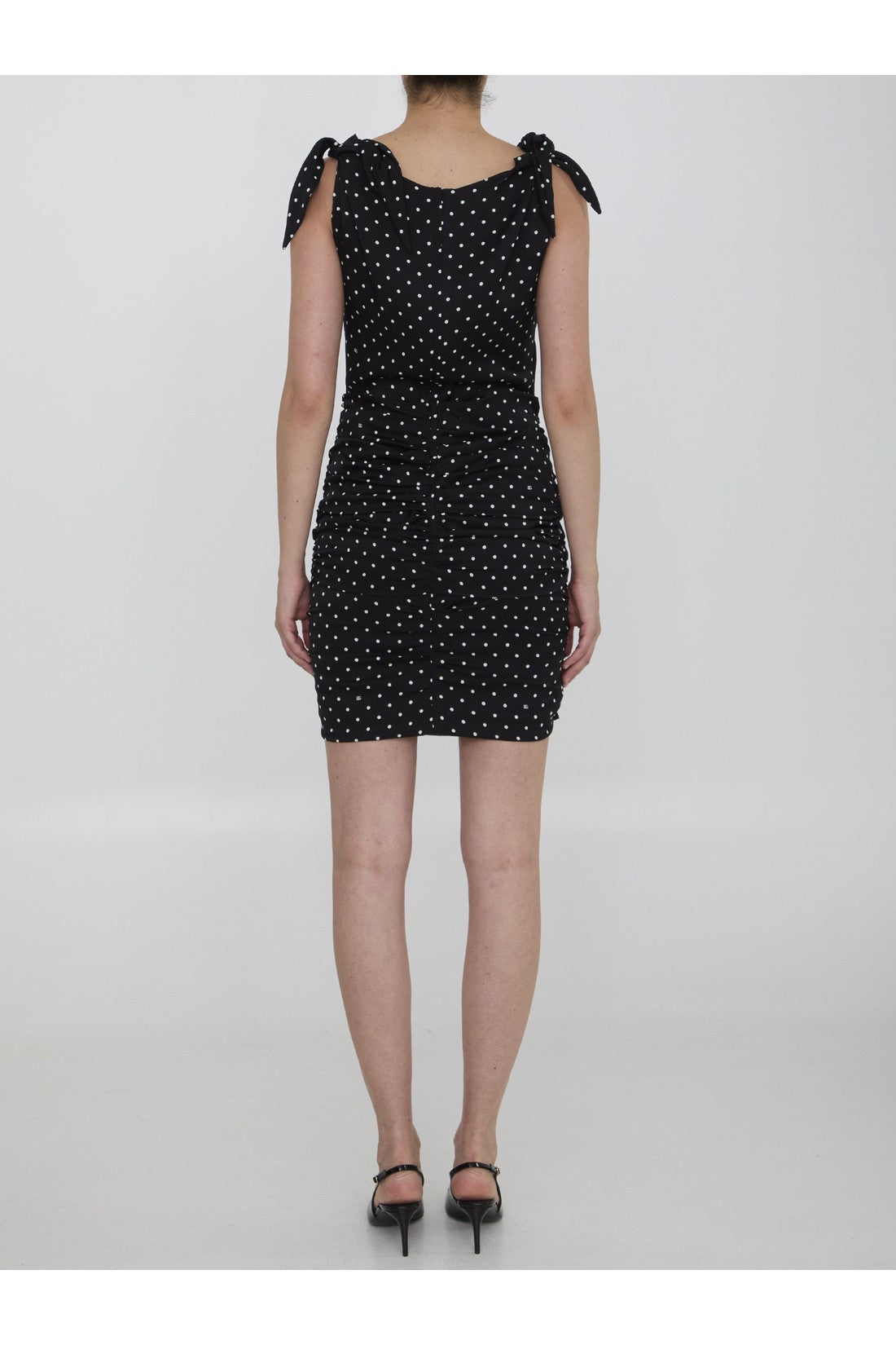 Midi dress with Polka-dot print