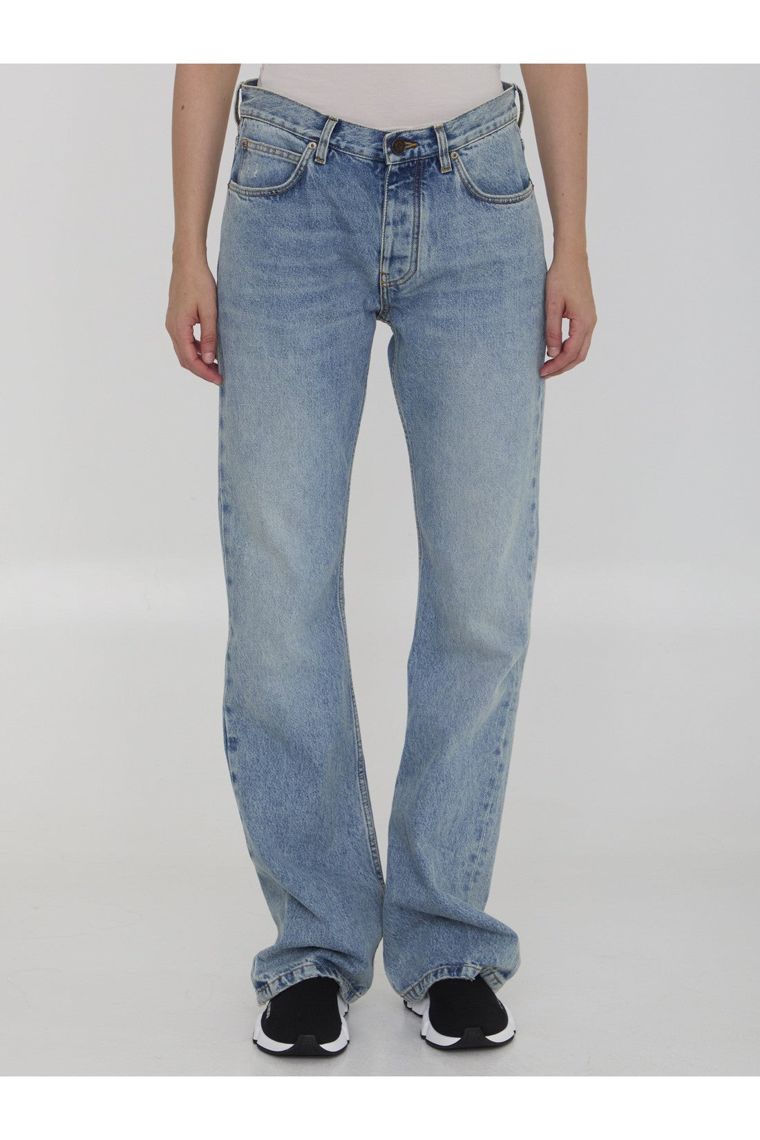 Low waist straight jeans