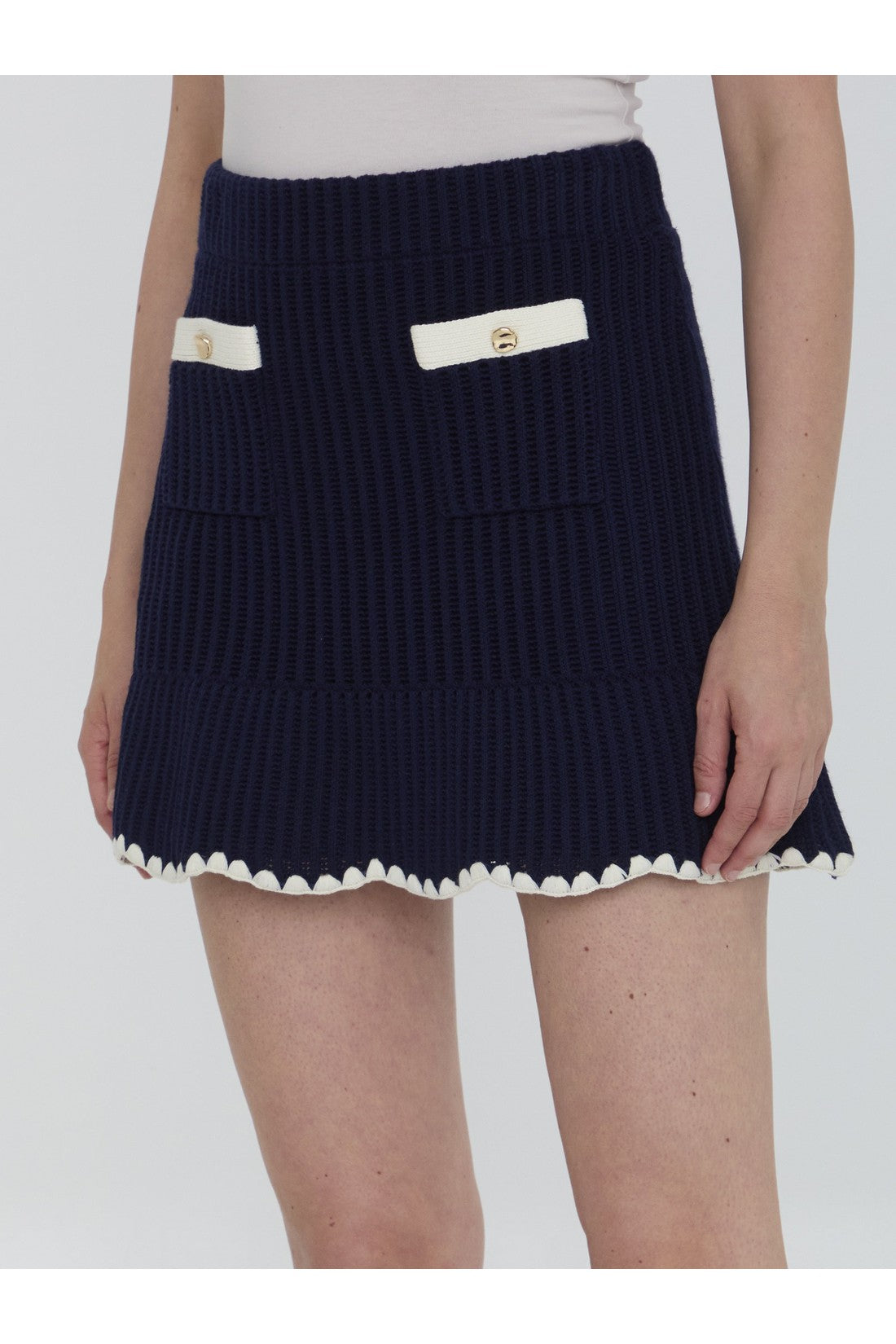 Crochet miniskirt