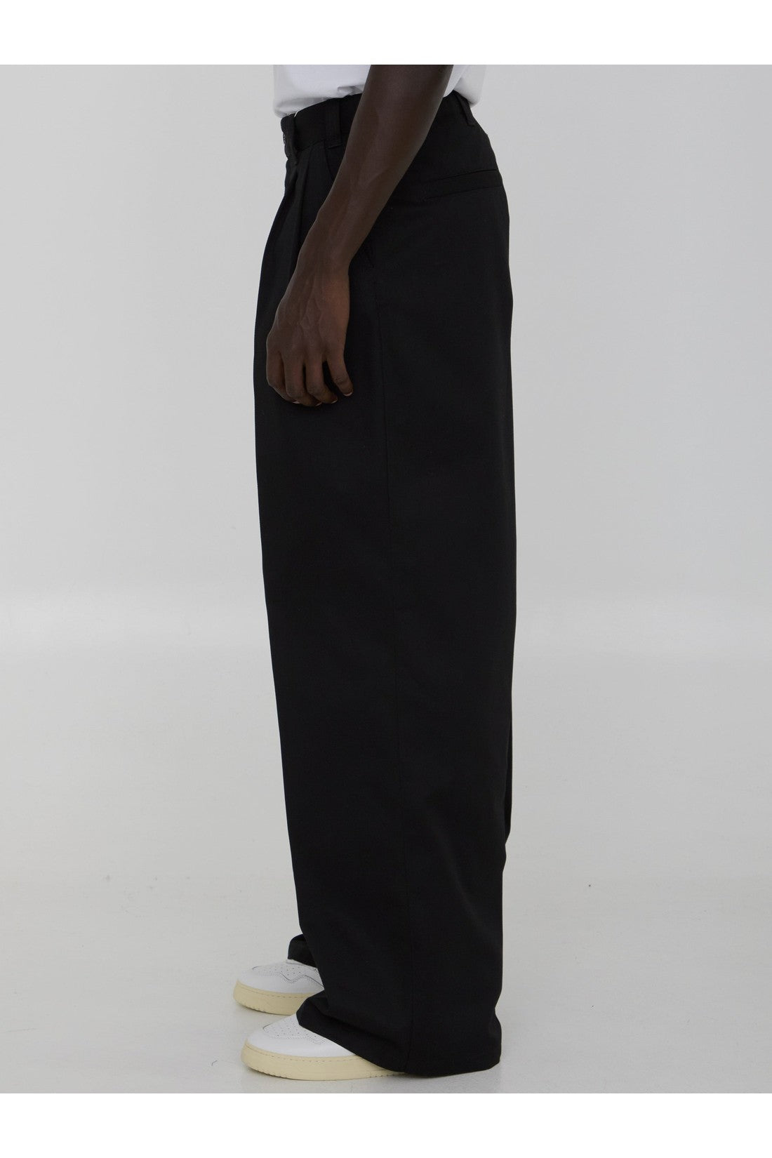 Trousers in cotton blend