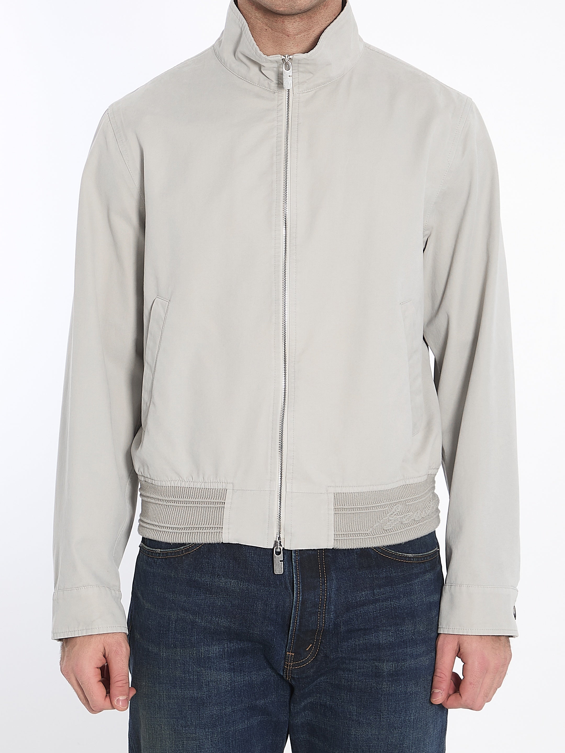 Bomber jacket with logo