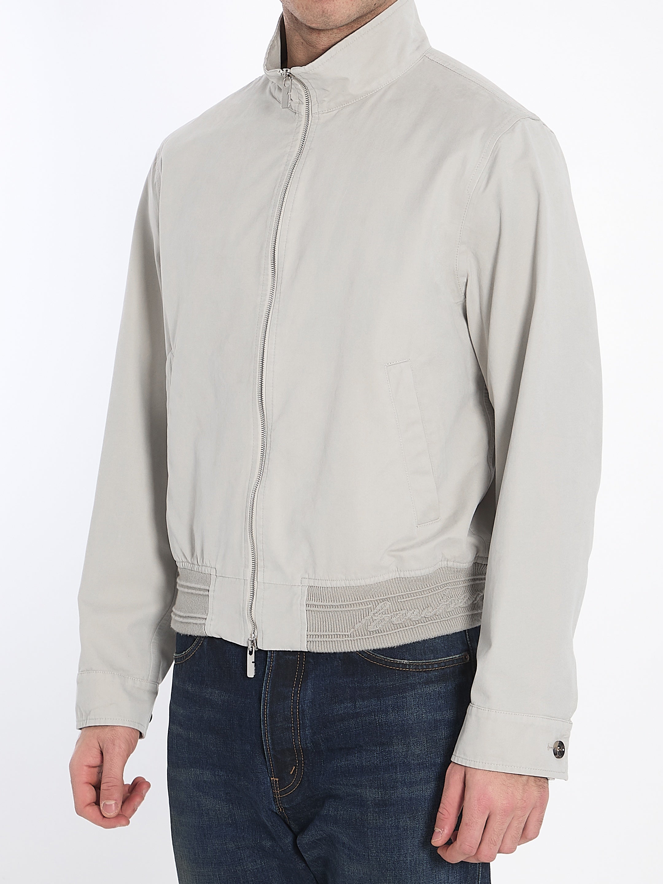 Bomber jacket with logo