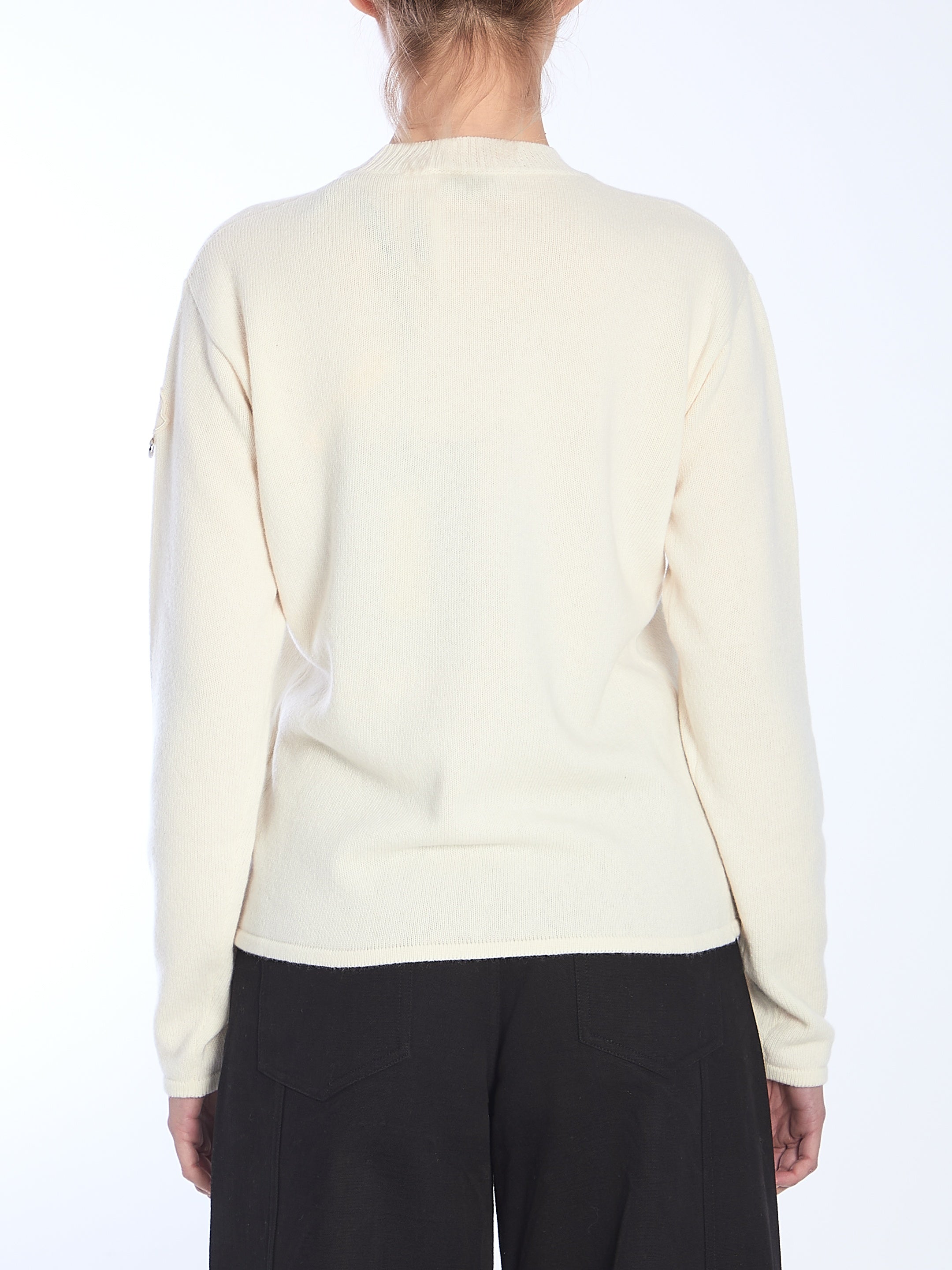 White wool sweater