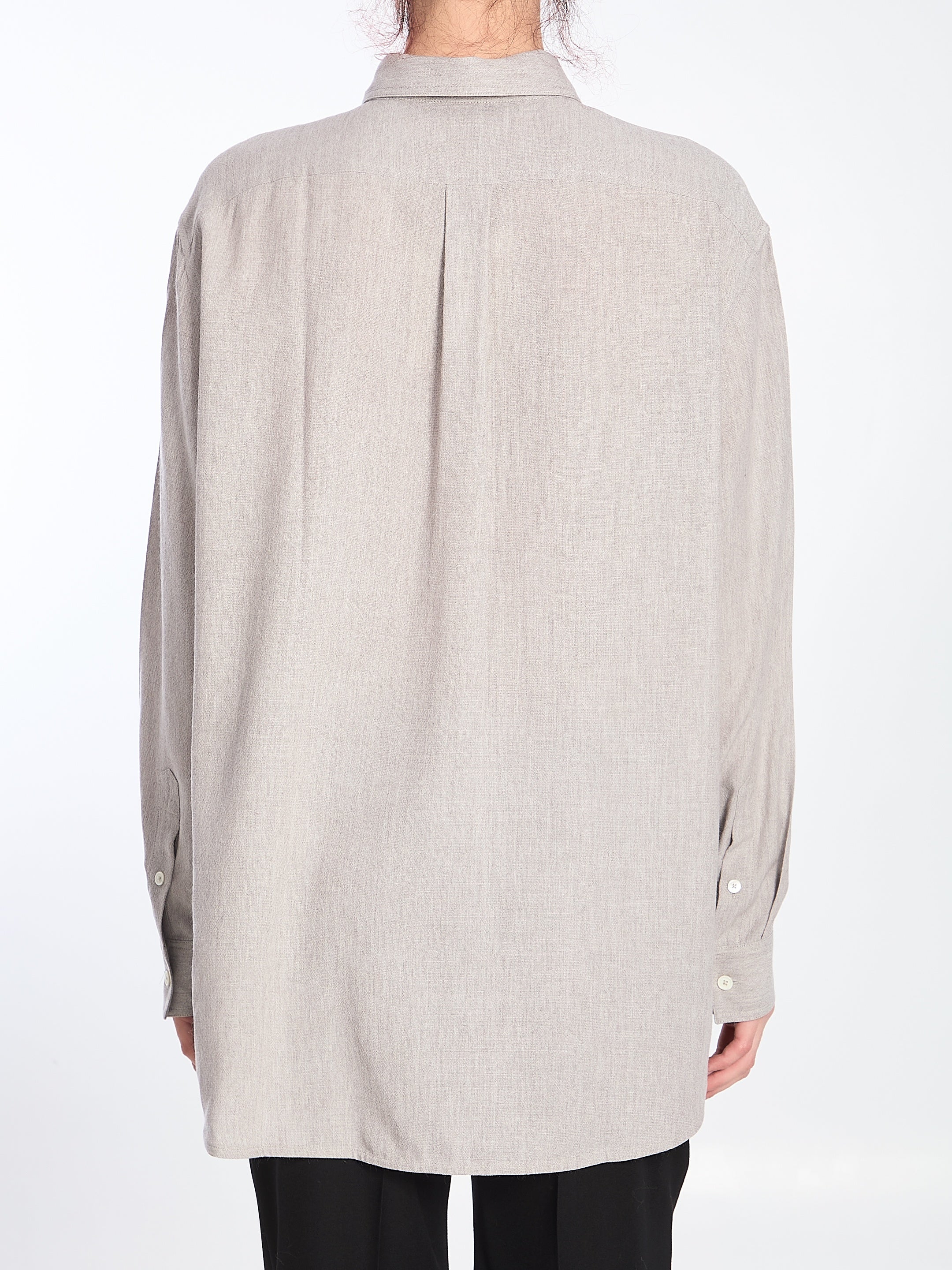 Fluid grey mélange shirt