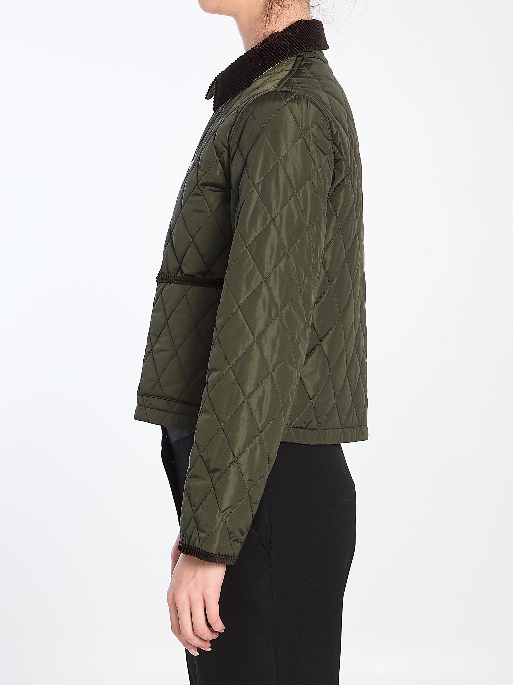 Cropped quilted jacket