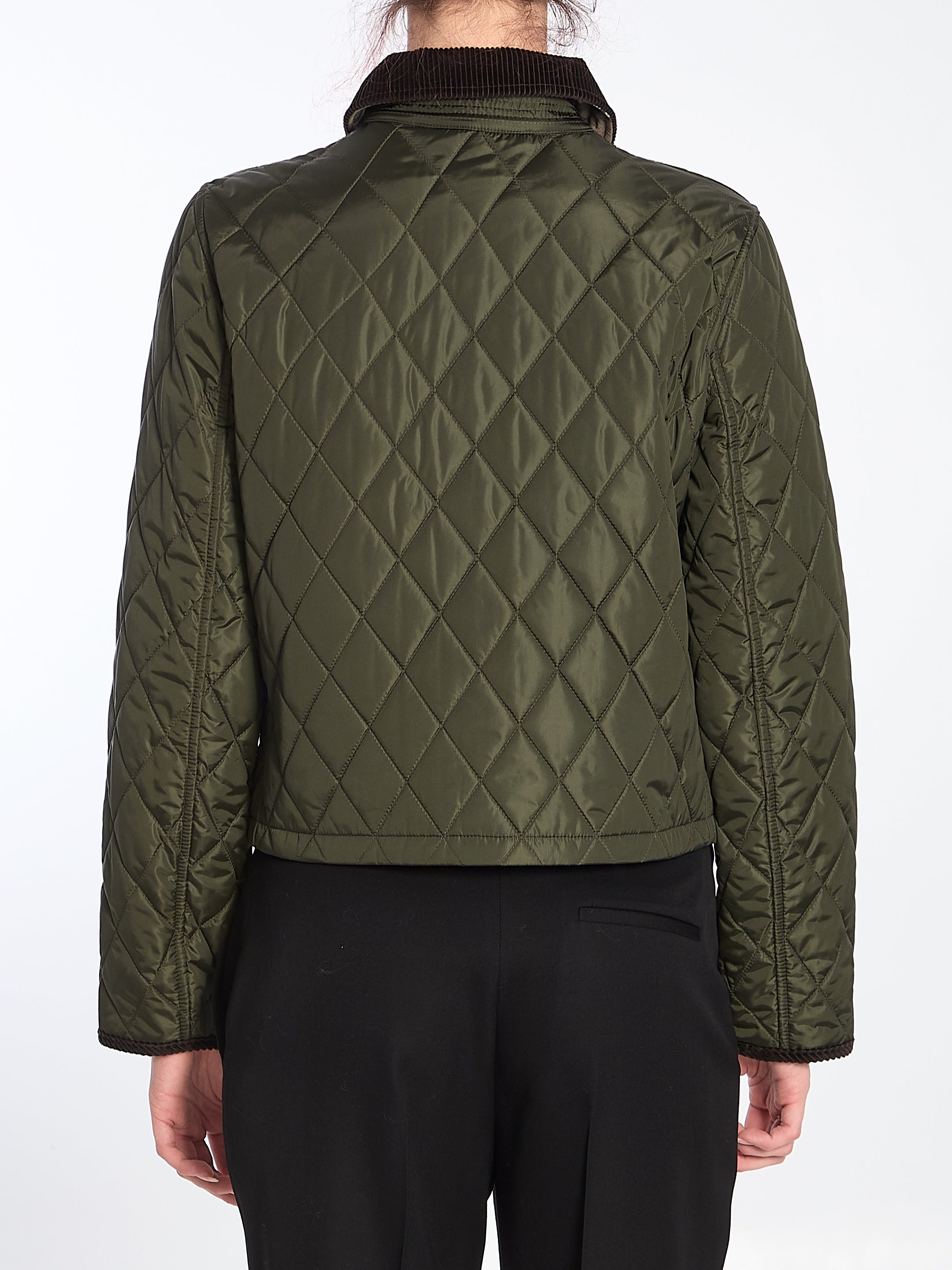 Cropped quilted jacket