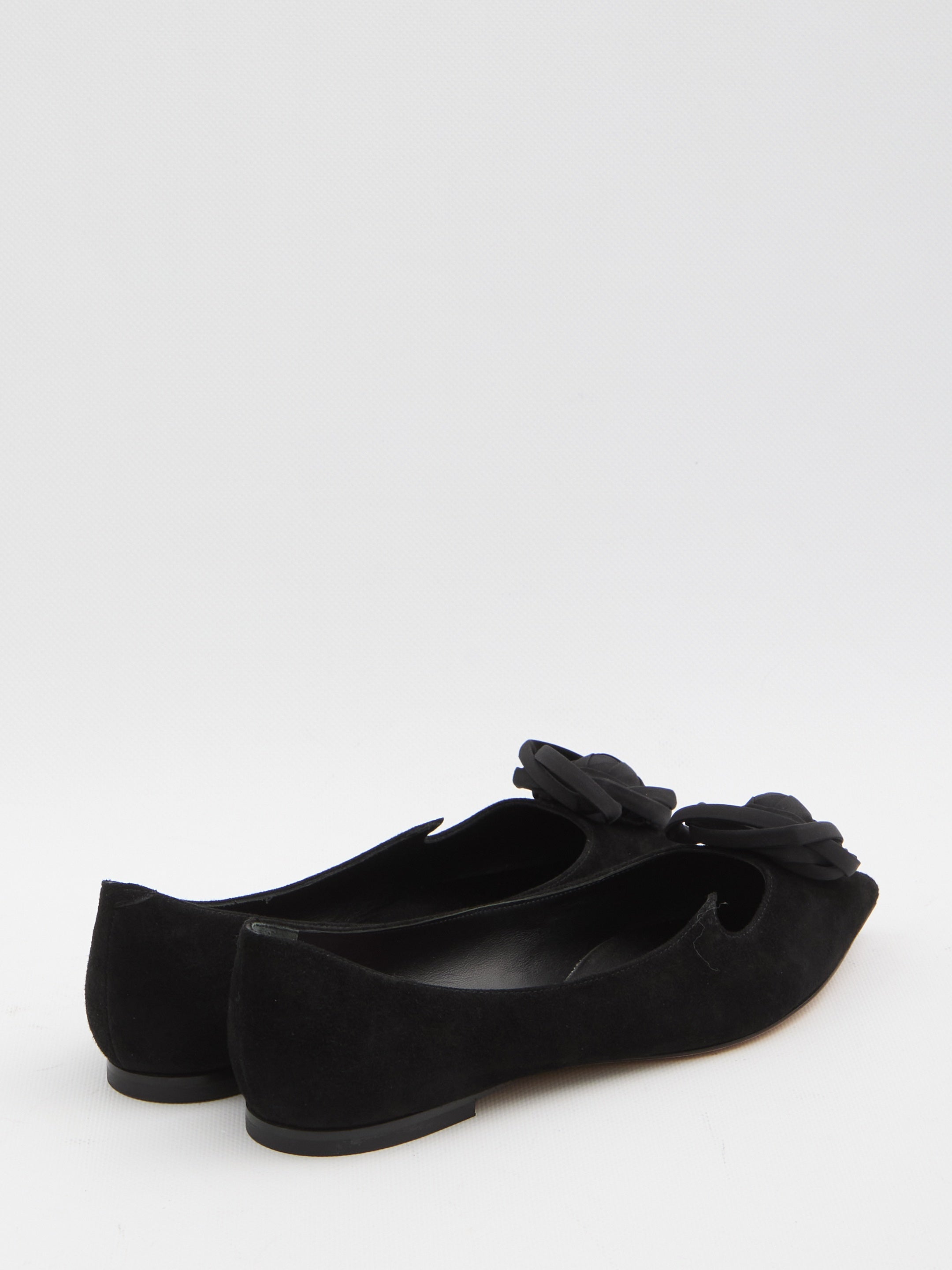 I Love Vivier ballerinas with rose