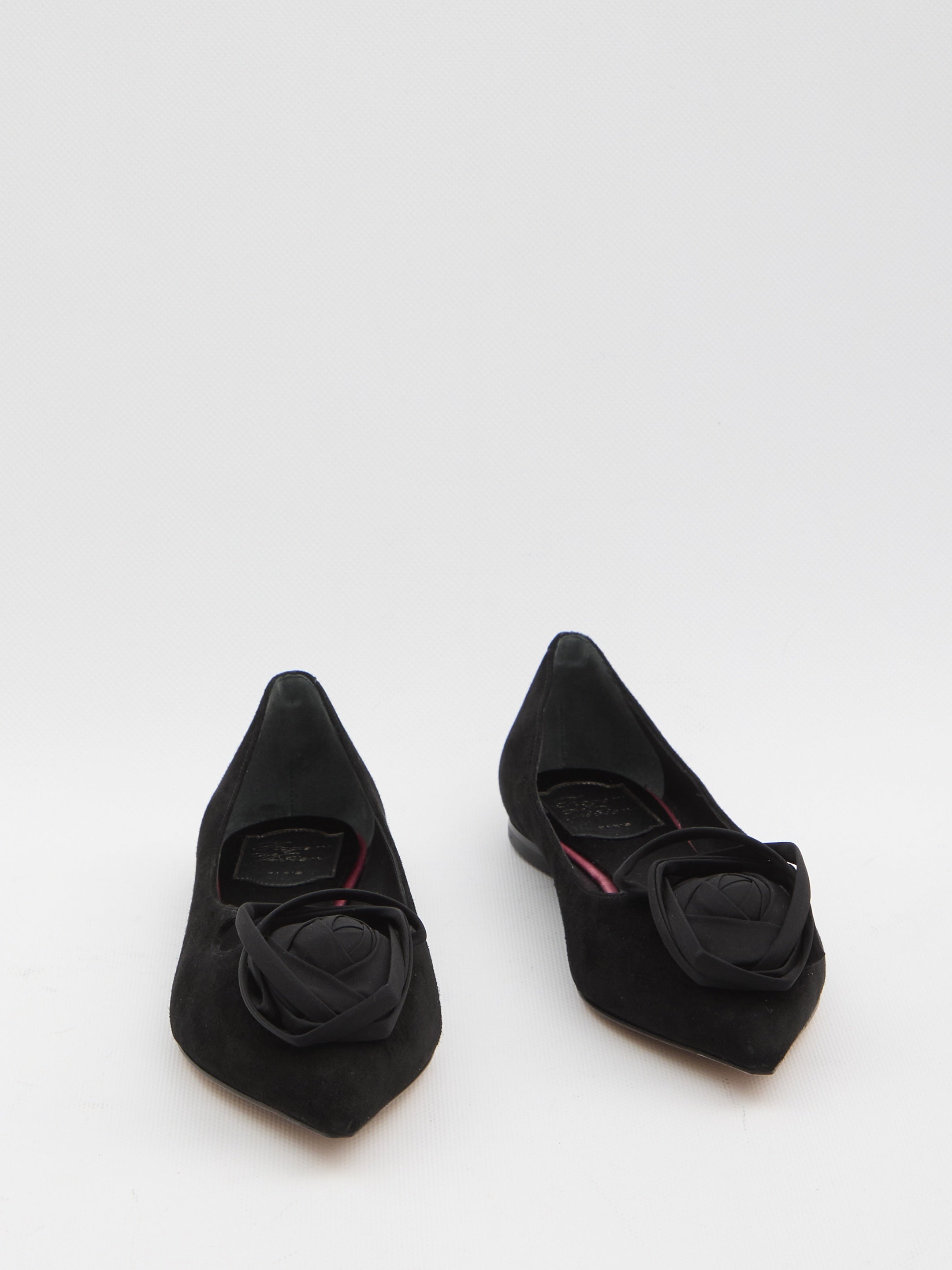 I Love Vivier ballerinas with rose