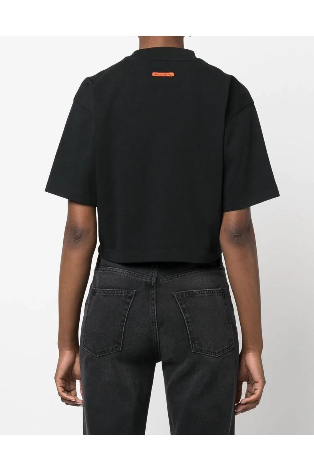 Heron Preston-OUTLET-SALE-NF CTNMB Logo Crop T-Shirt-ARCHIVIST