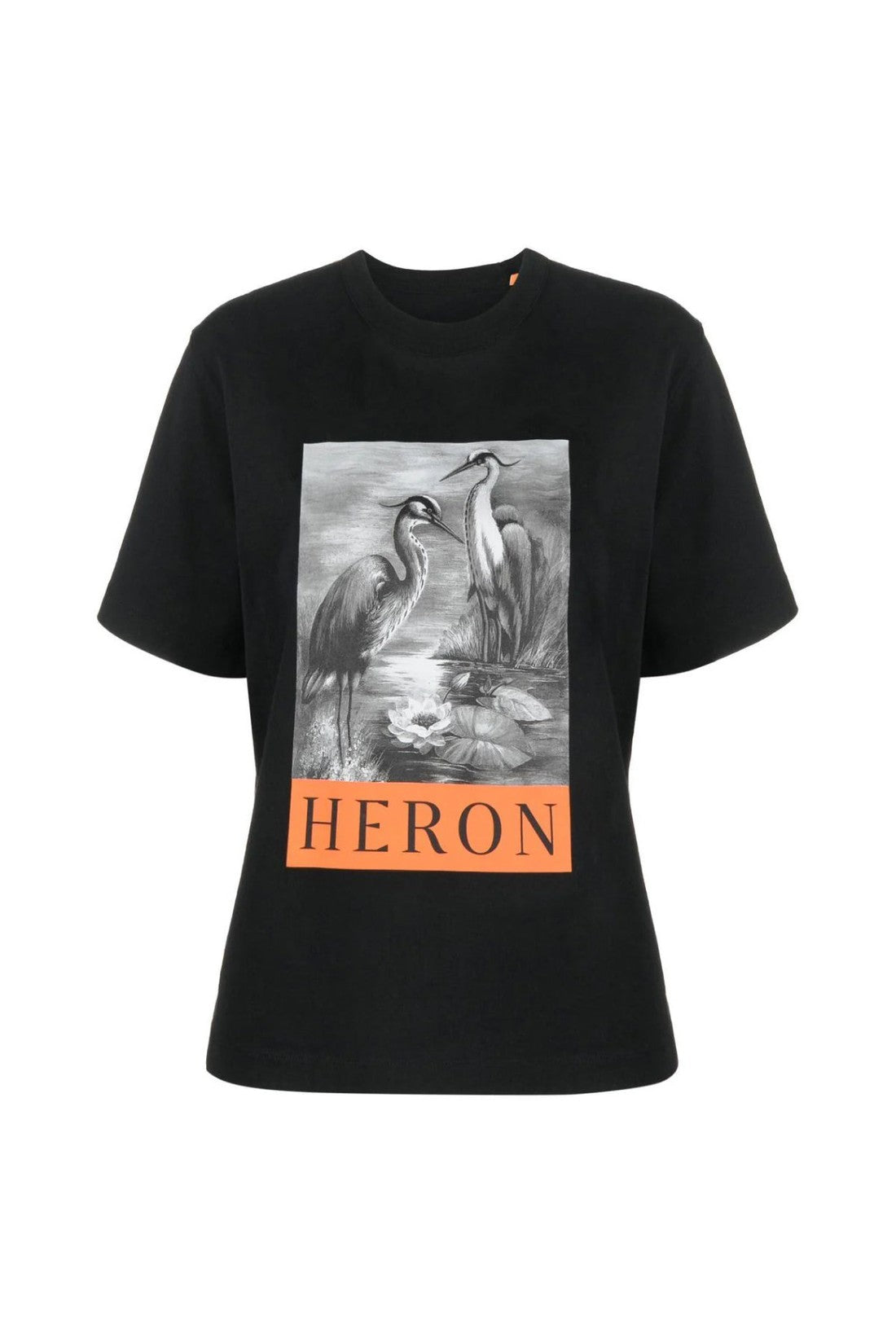 Heron Preston-OUTLET-SALE-NF Heron BW Logo T-Shirt-ARCHIVIST