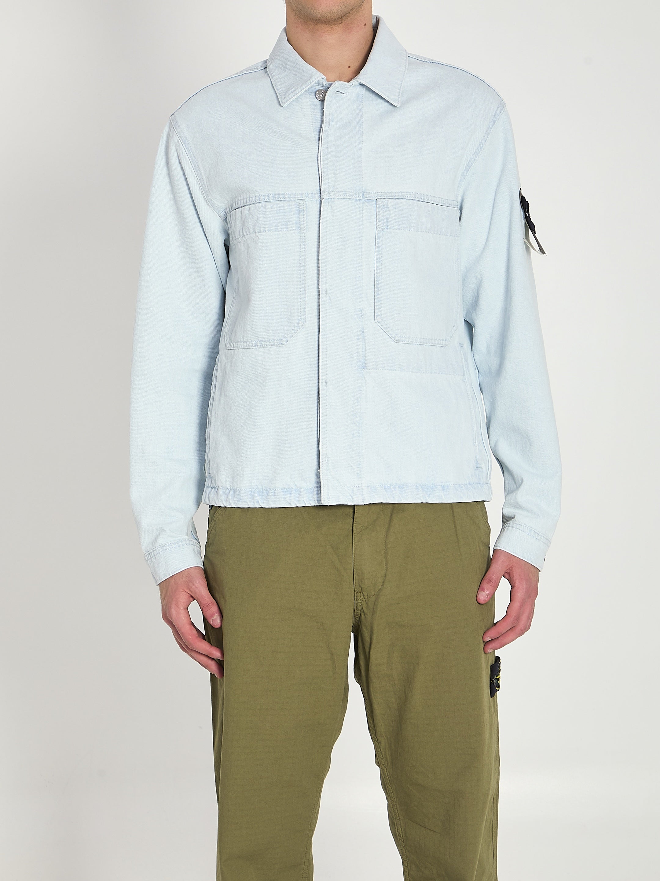 Ultra-bleached denim jacket