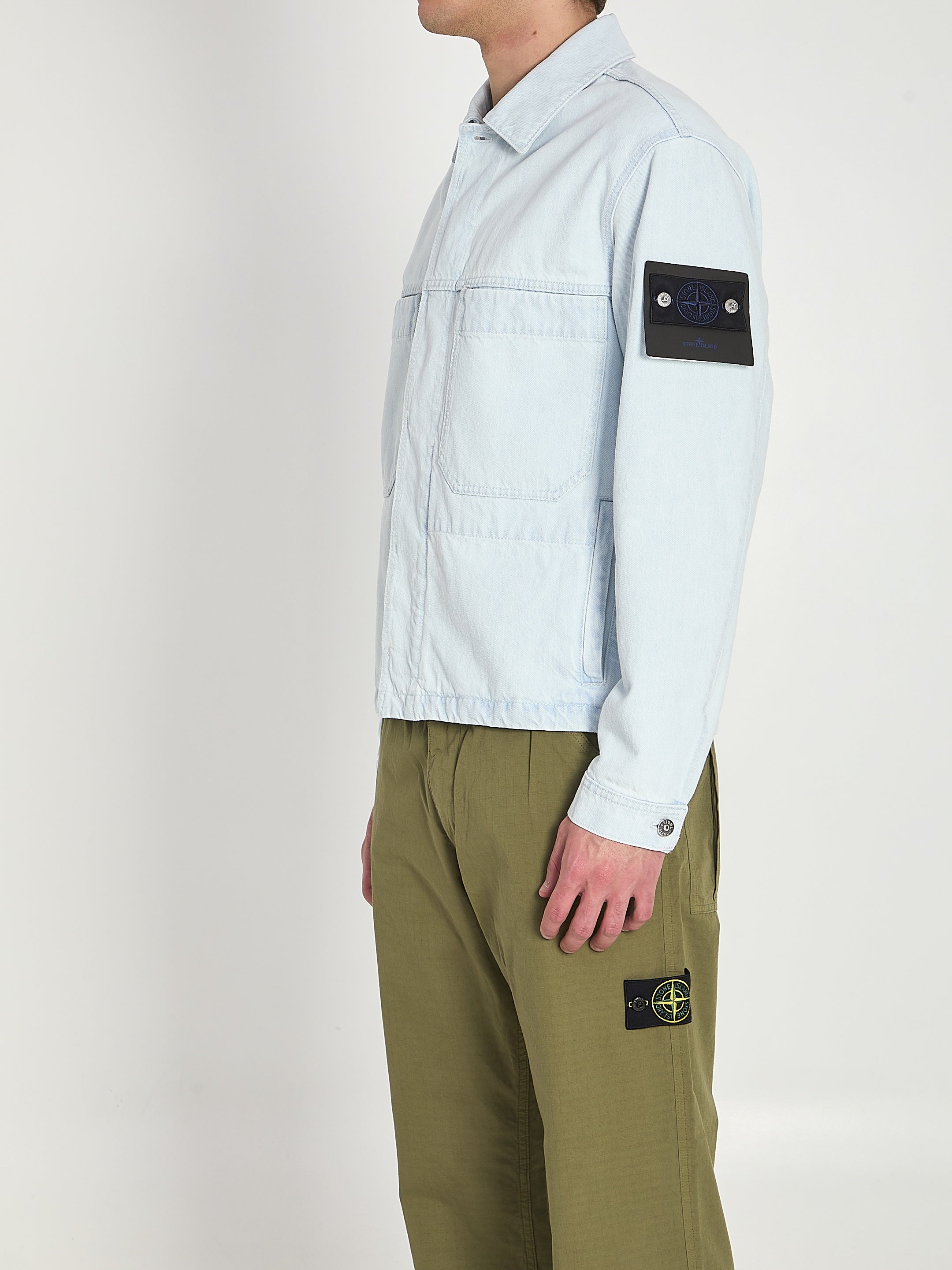 Ultra-bleached denim jacket