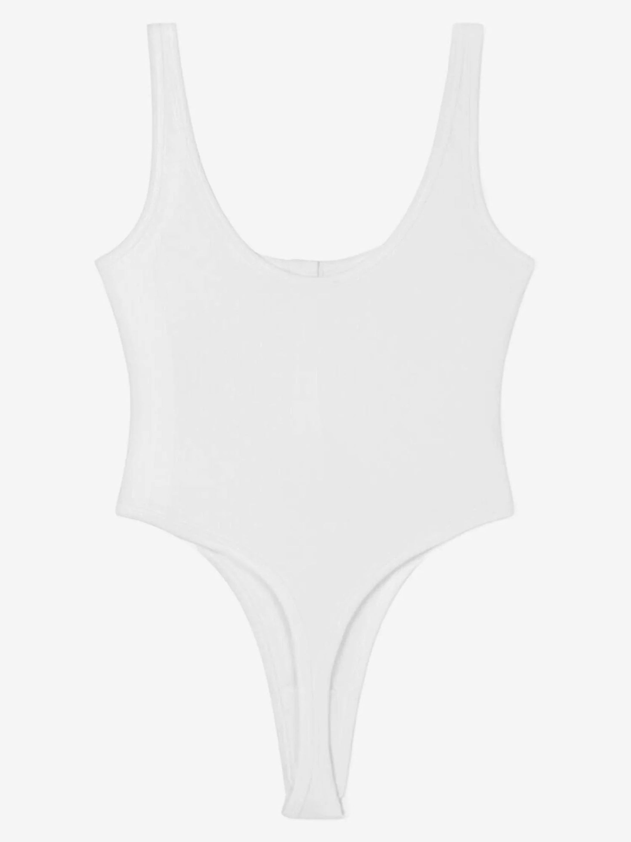 Bodysuit cotton rib
