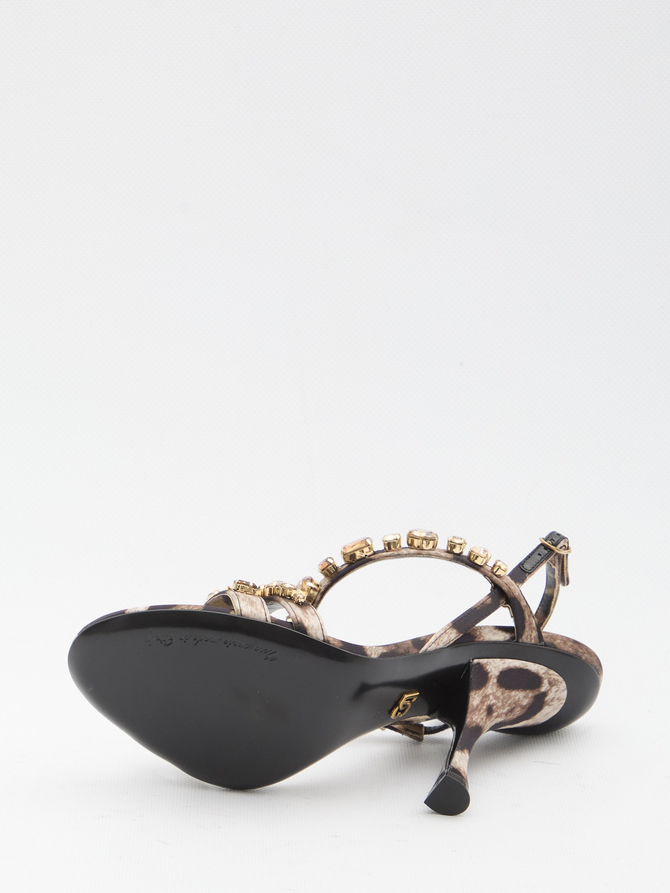 Animal print sandals