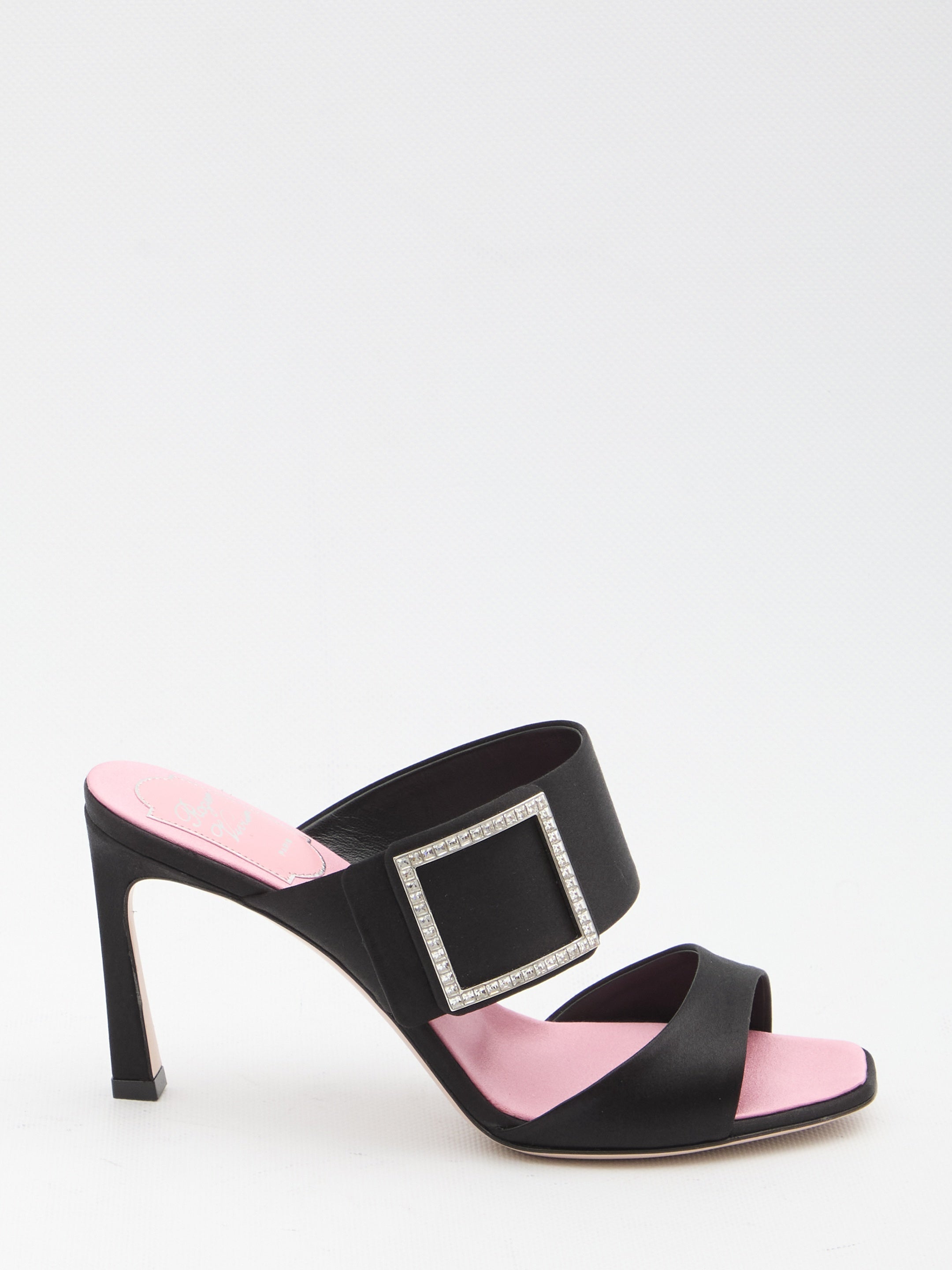 Trompette satin mules