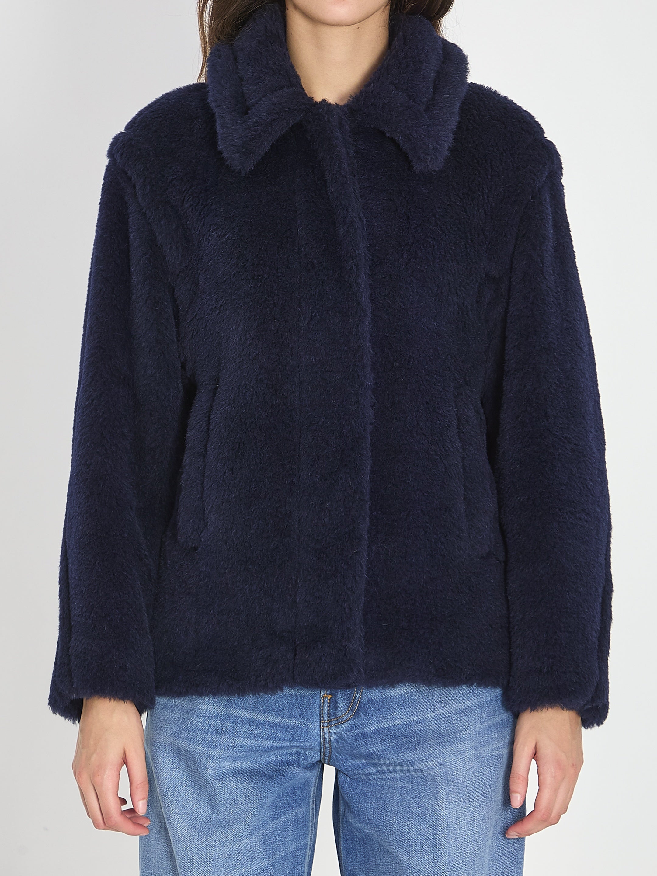 Cropped Teddy coat