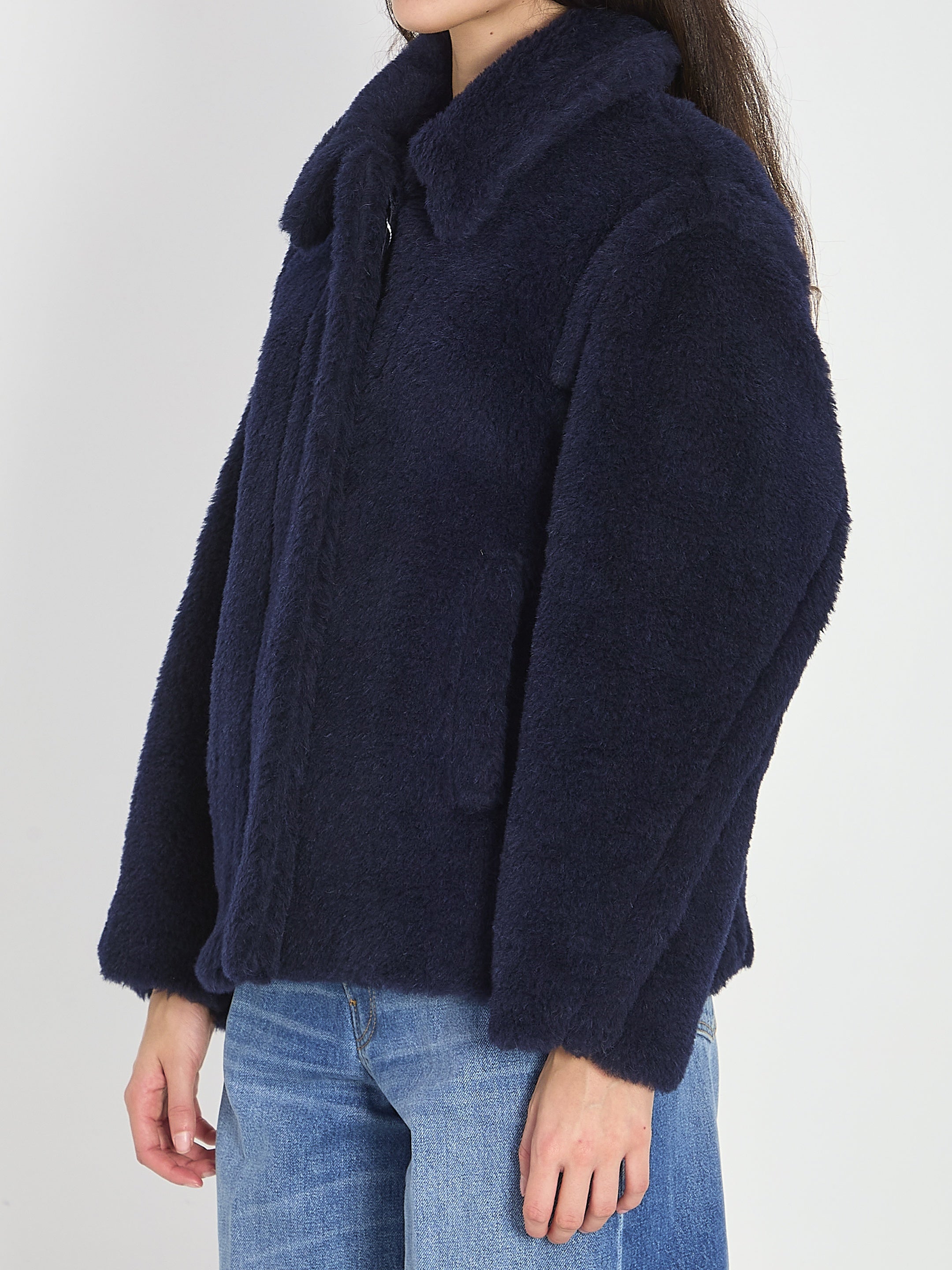 Cropped Teddy coat