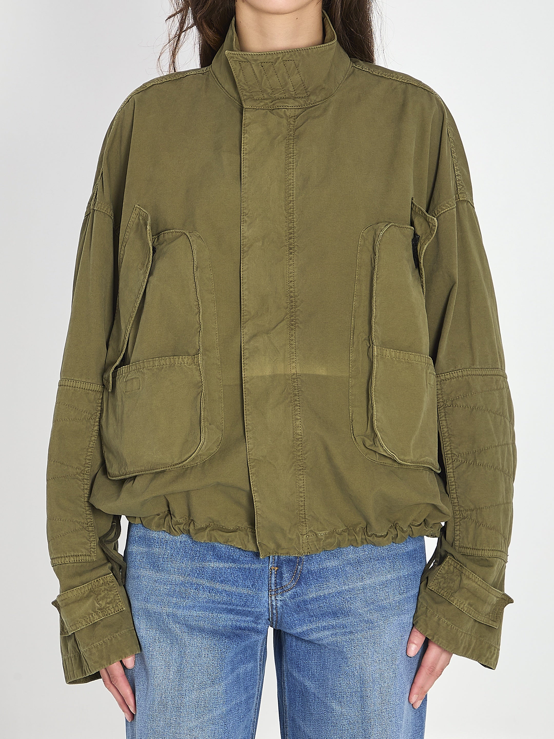 Military green bomber