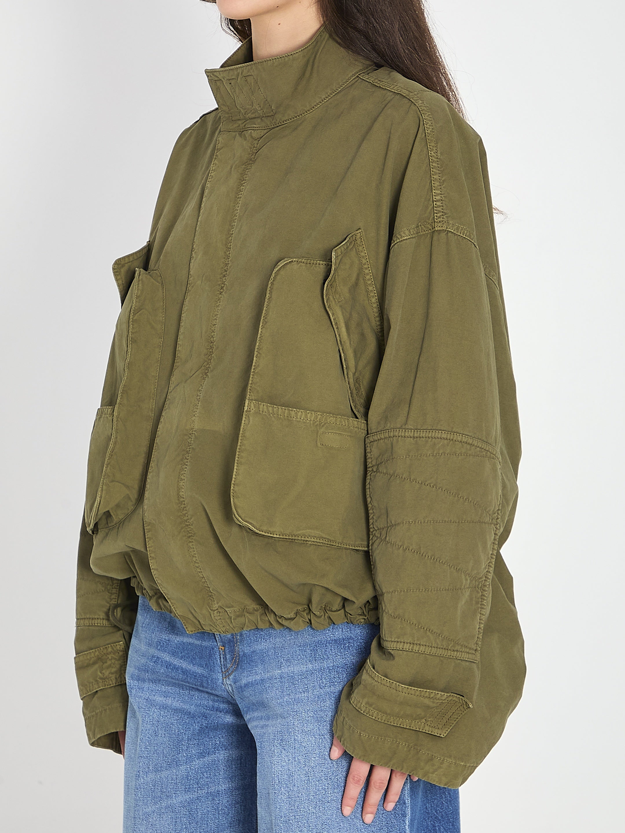 Military green bomber