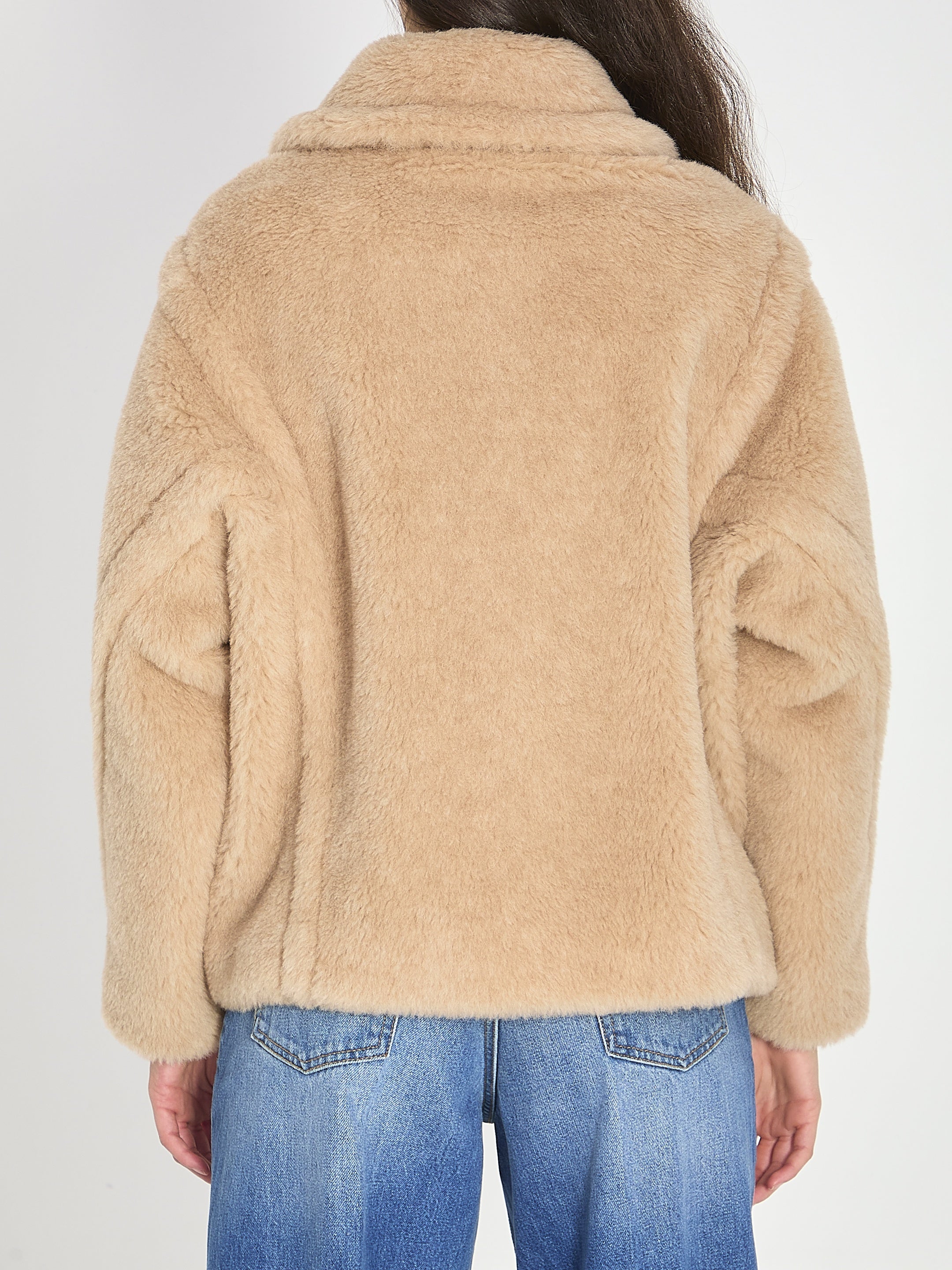 Cropped Teddy coat