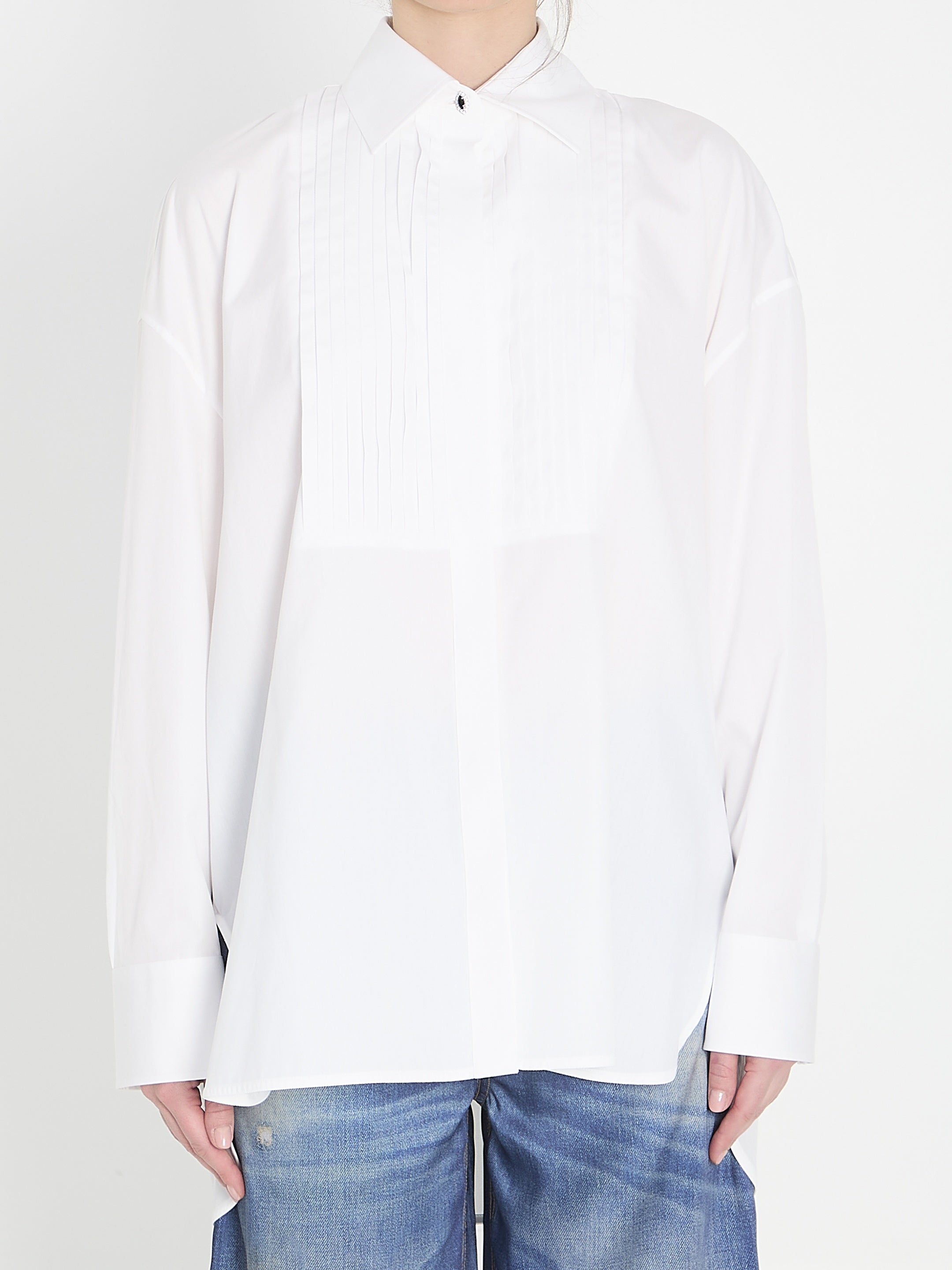 Oversized cotton shirt