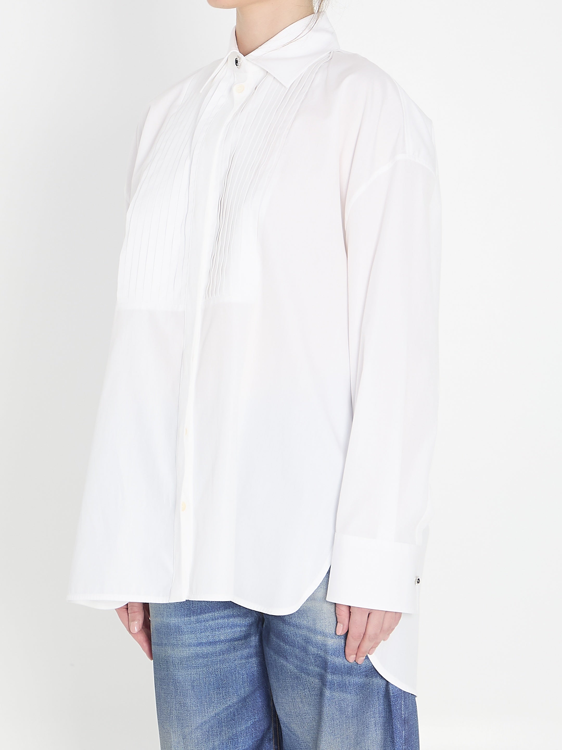 Oversized cotton shirt