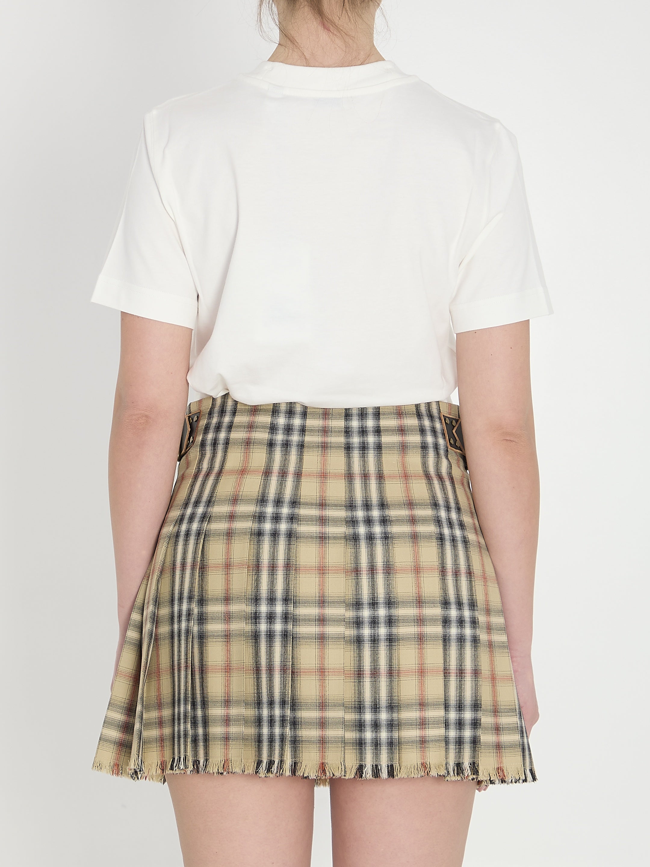 Check cotton t-shirt