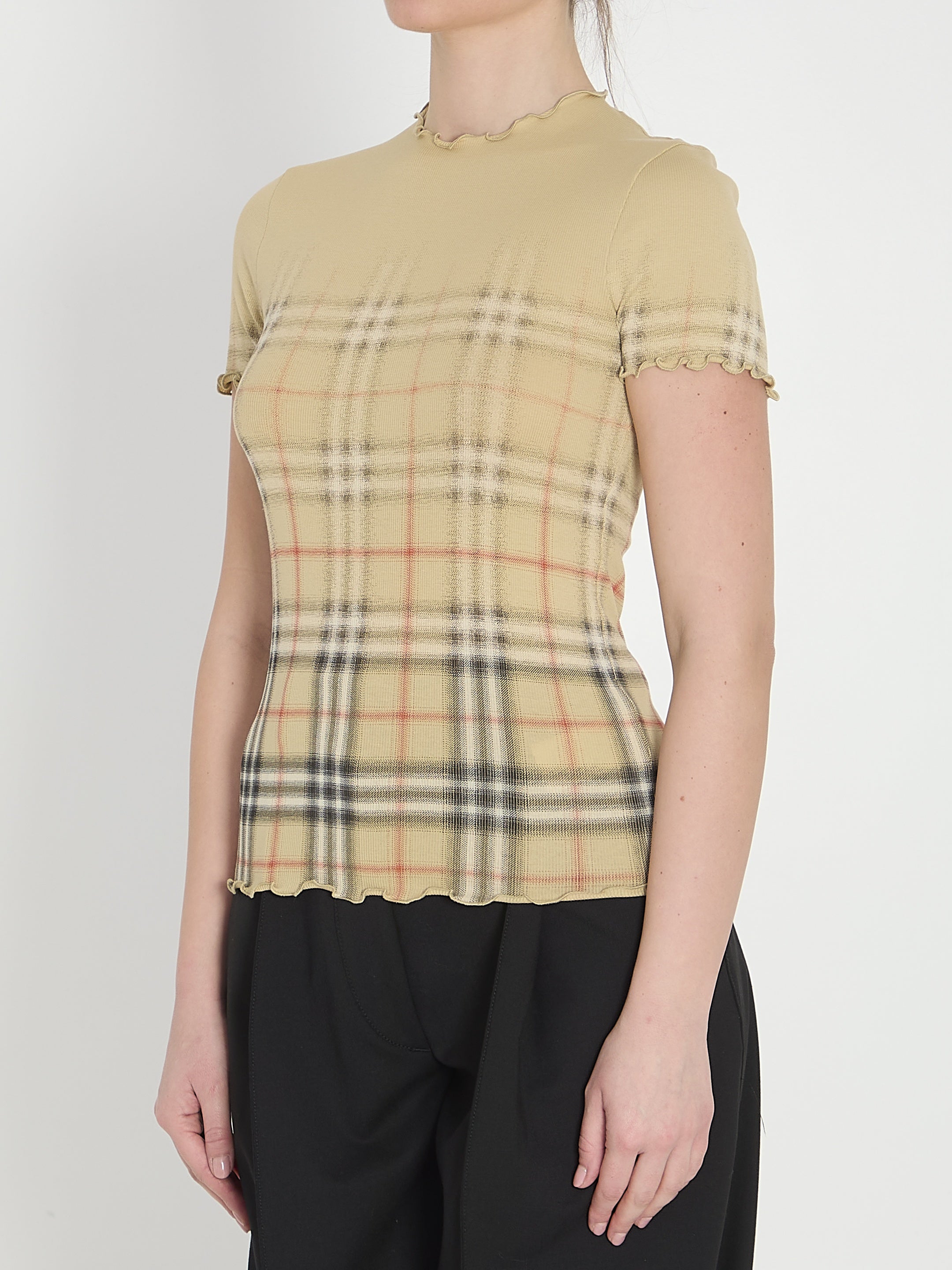 Stretch cotton T-shirt