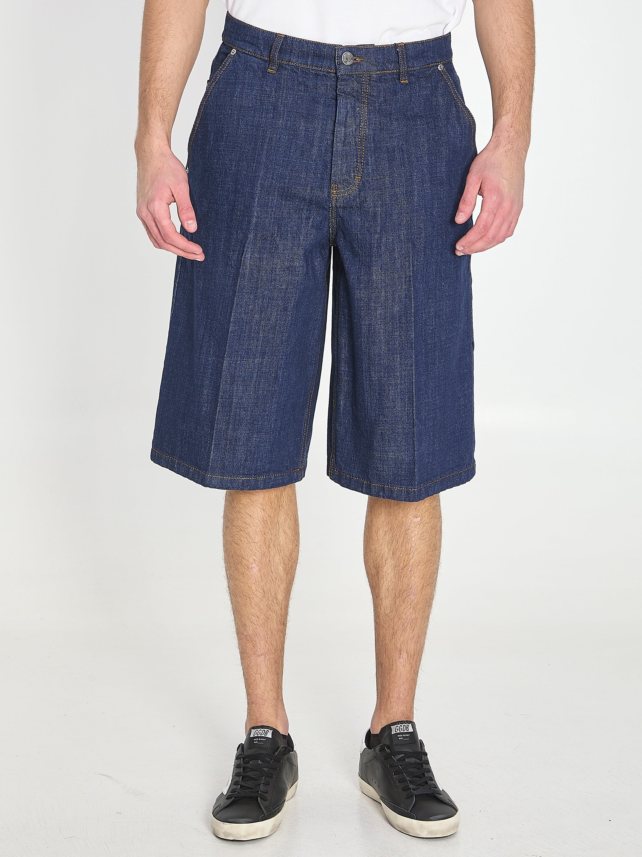 Denim bermuda shorts