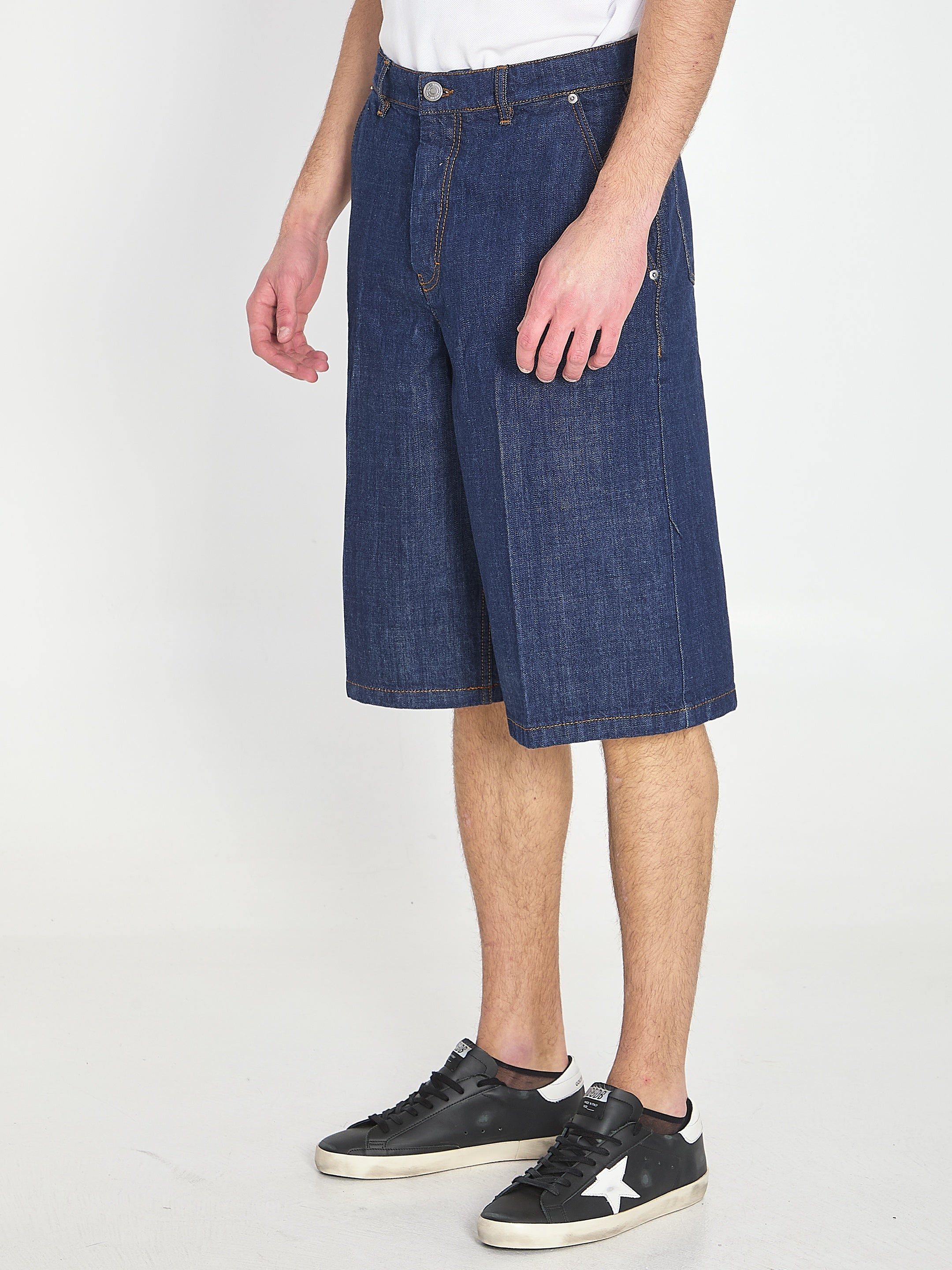 Denim bermuda shorts