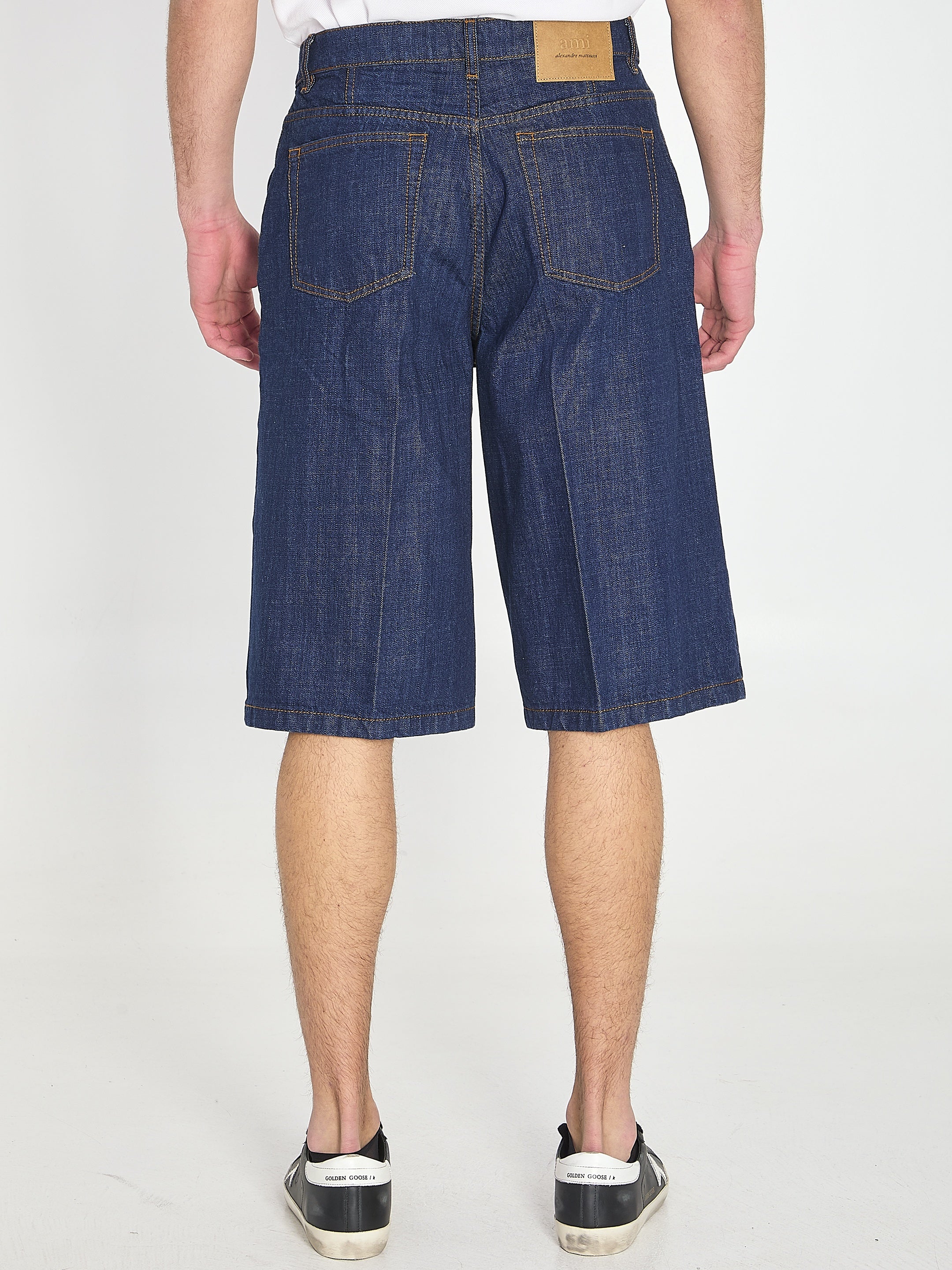 Denim bermuda shorts
