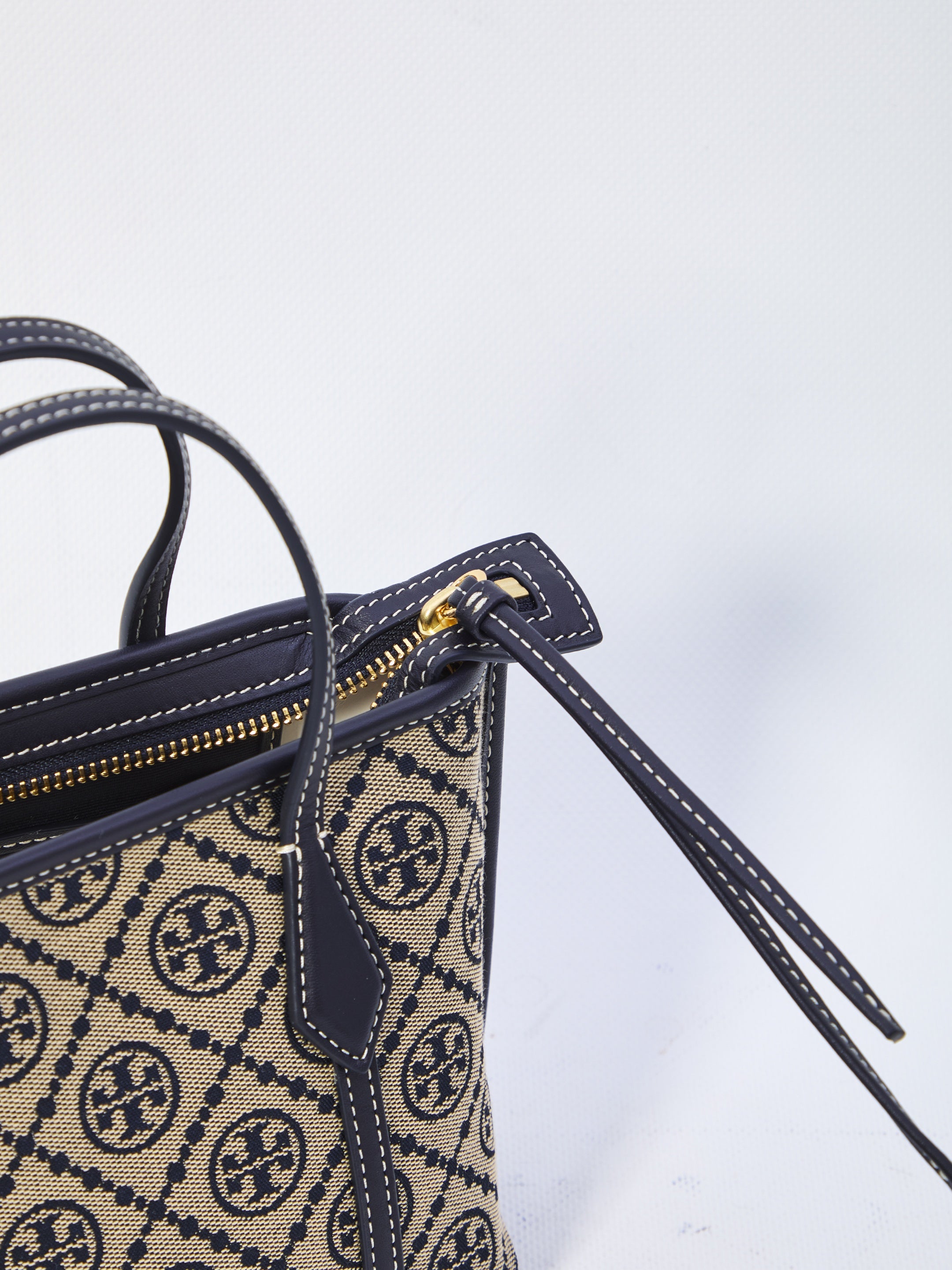 Perry T Monogram shopping mini bag
