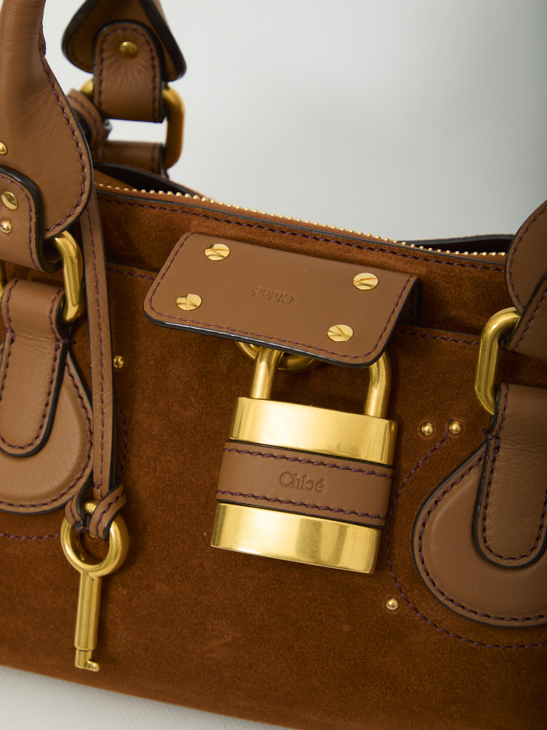 Paddington suede leather bag