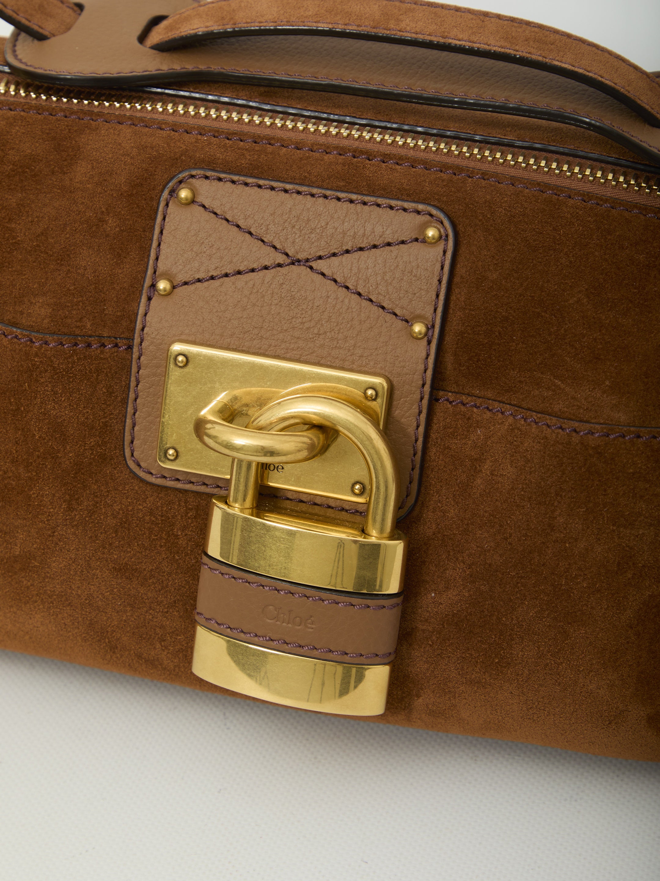 Paddington suede crossbody bag