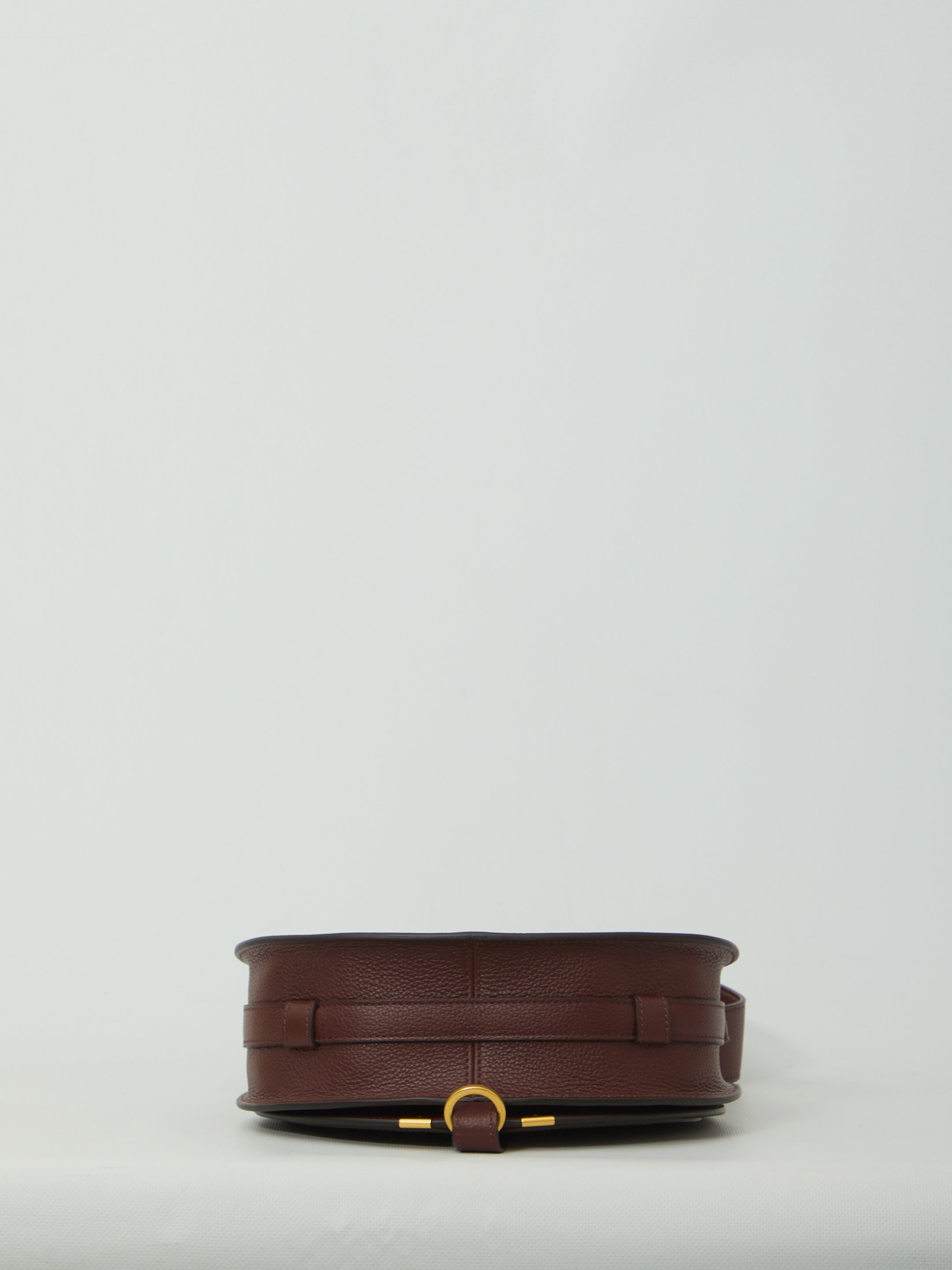 Marcie saddle bag in grained leather
