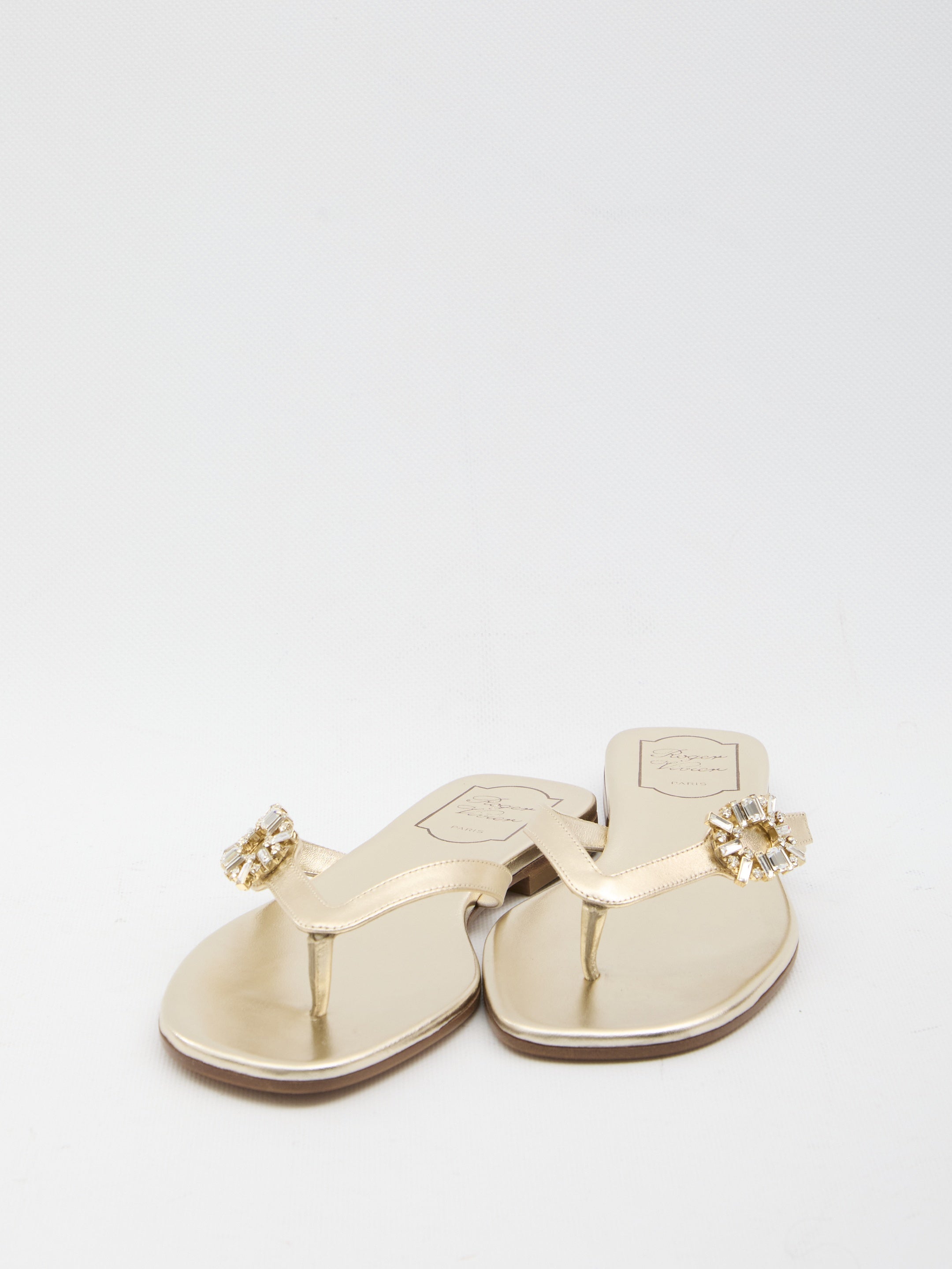 Crystal slider sandals