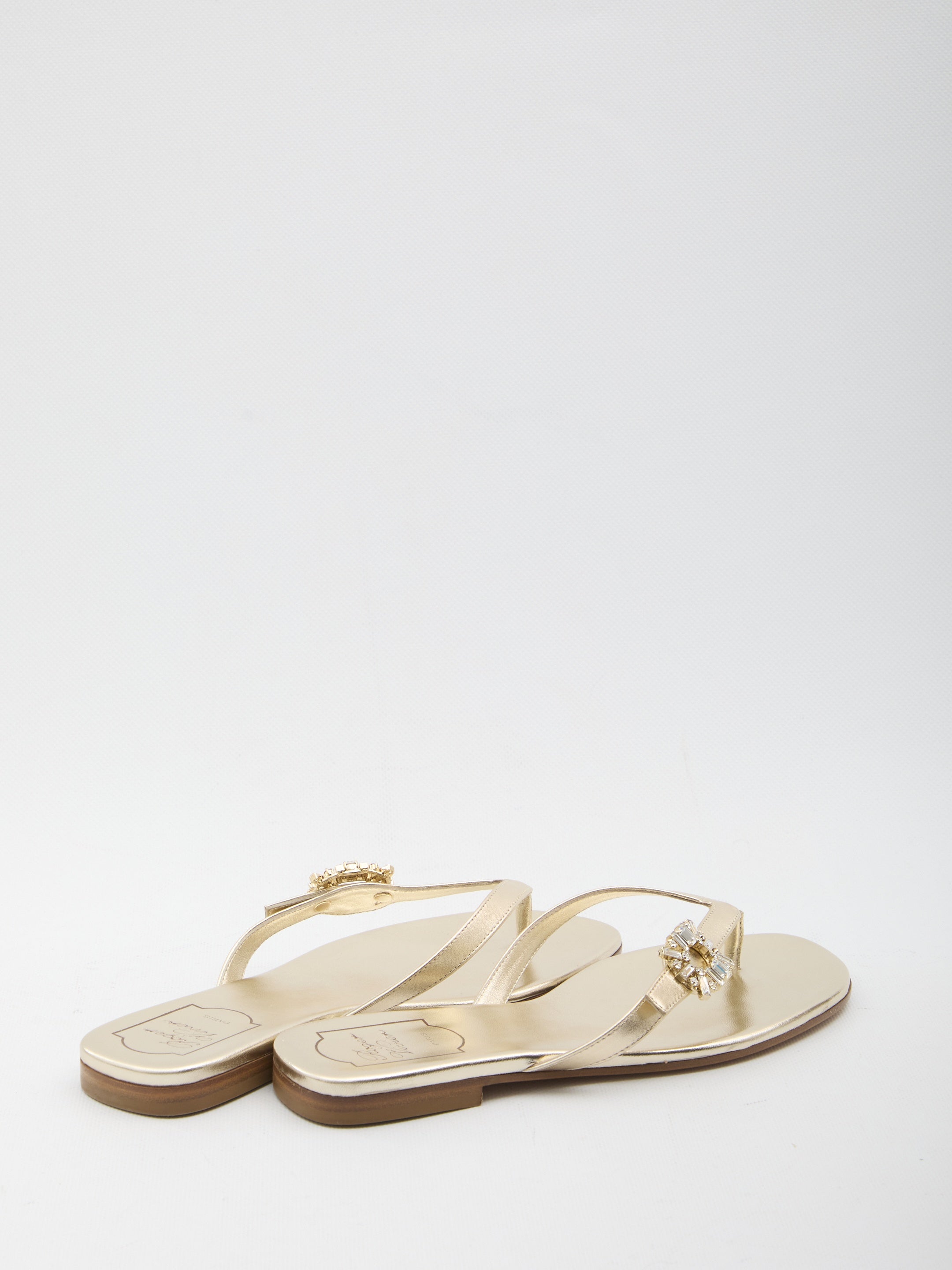 Crystal slider sandals