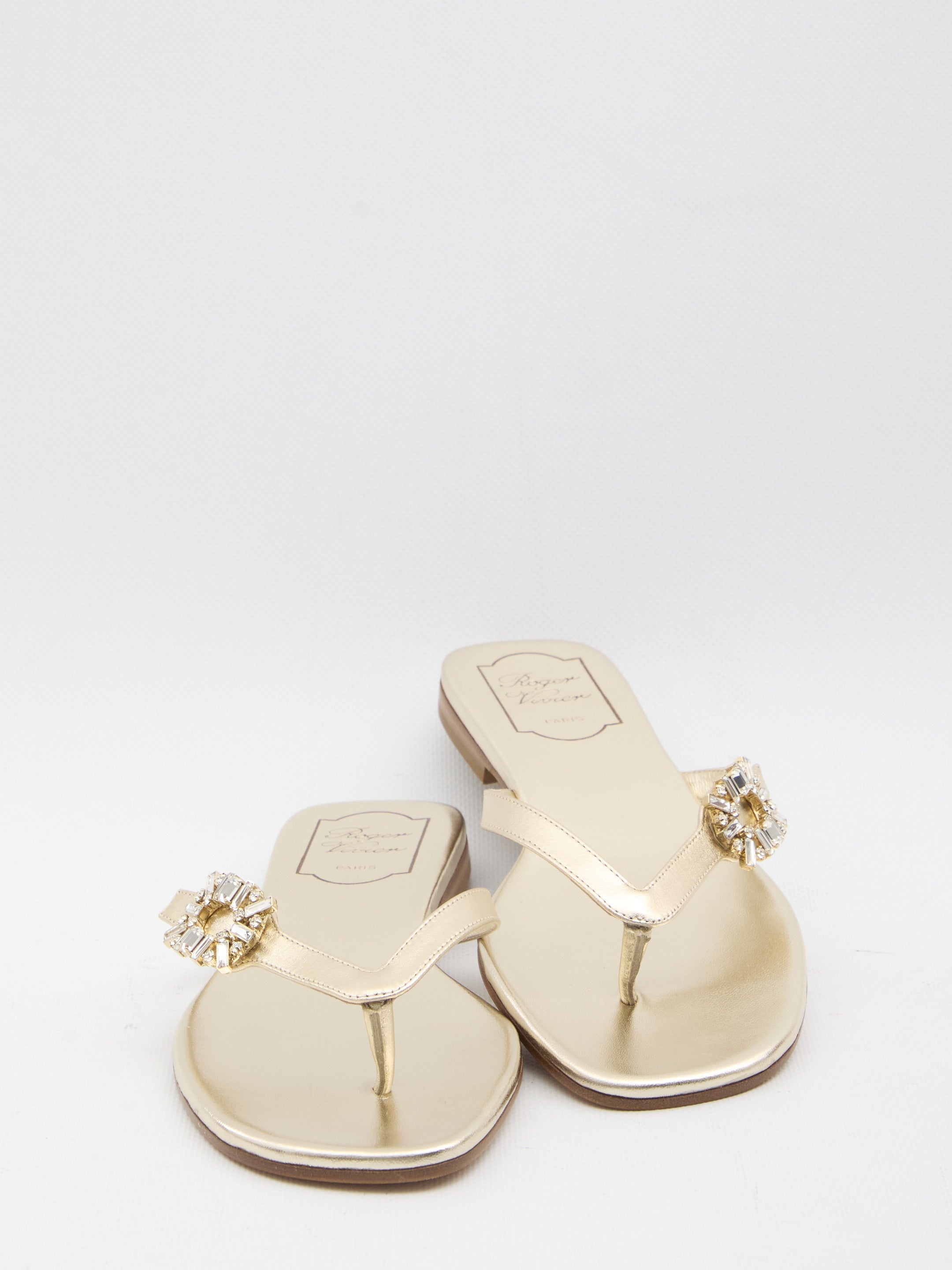 Crystal slider sandals